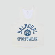 Academy Cropped Tank Top - Cream