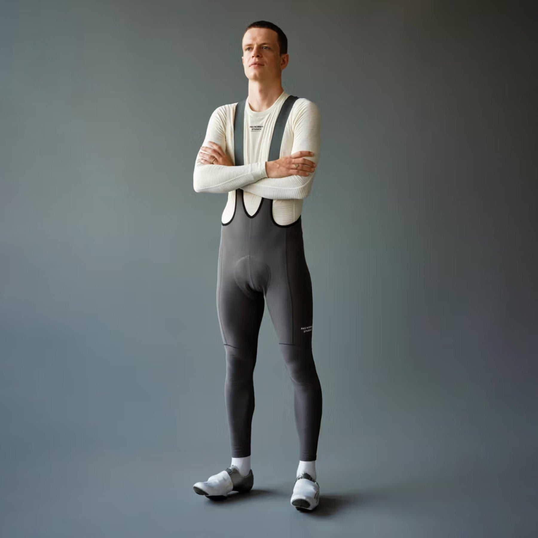 Pas Normal Studios Essential Thermal Long Bibs - Stone Grey – Le Club