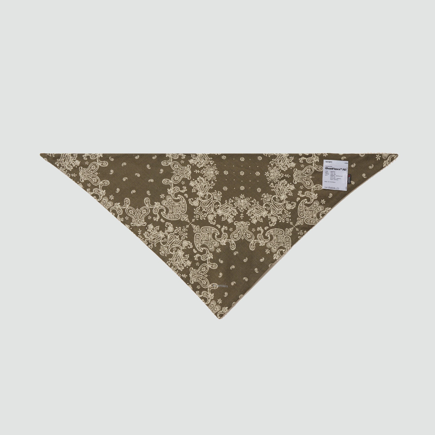 小物 Satisfy Running Ghost Fleece Bandana Satisfy FuzzFleece AD Bandana - Khaki – Le Club