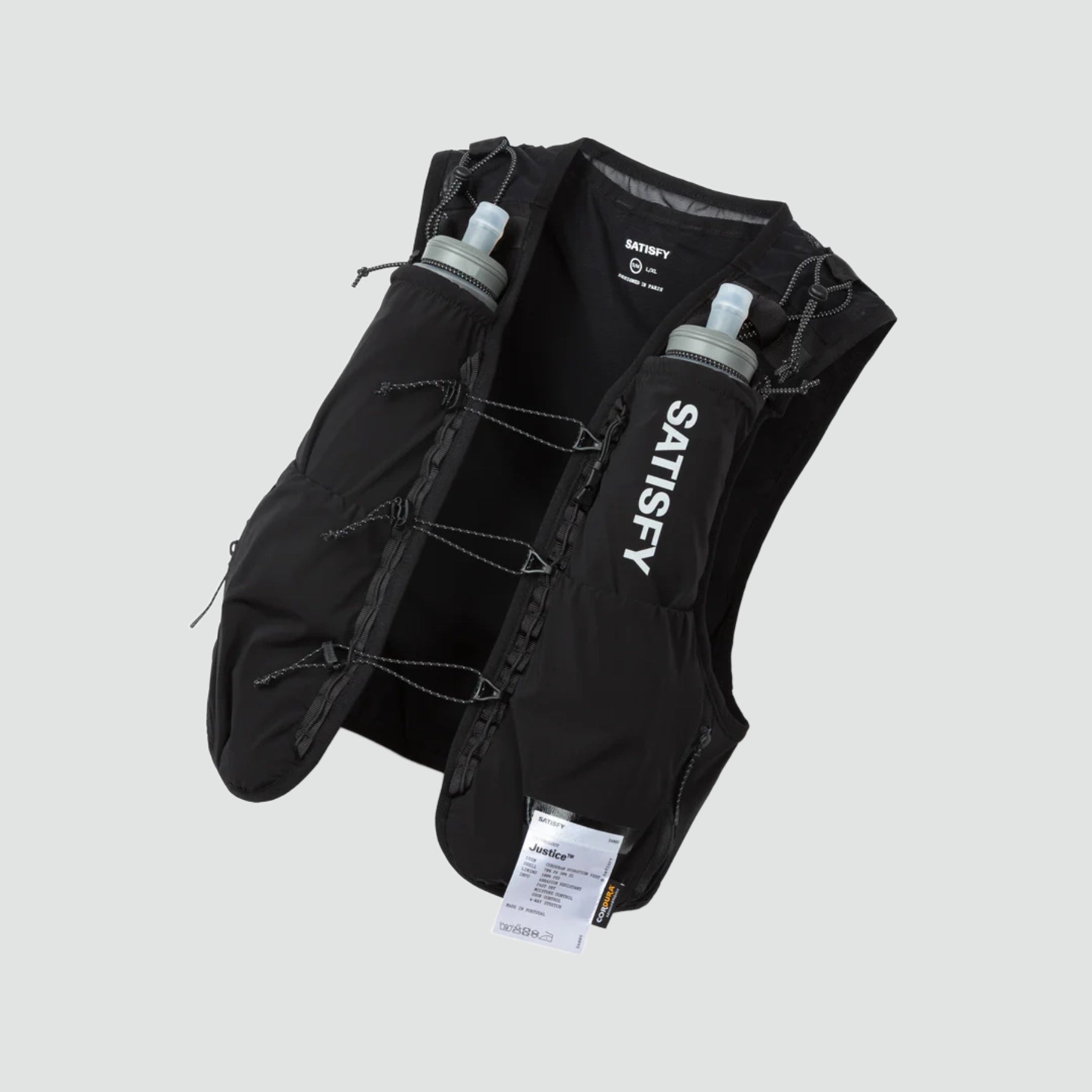 Satisfy Justice™ Cordura Hydration Vest 5L - Black – Le Club Satisfy Justice™ Cordura Hydration Vest 5L - Black – Le Club