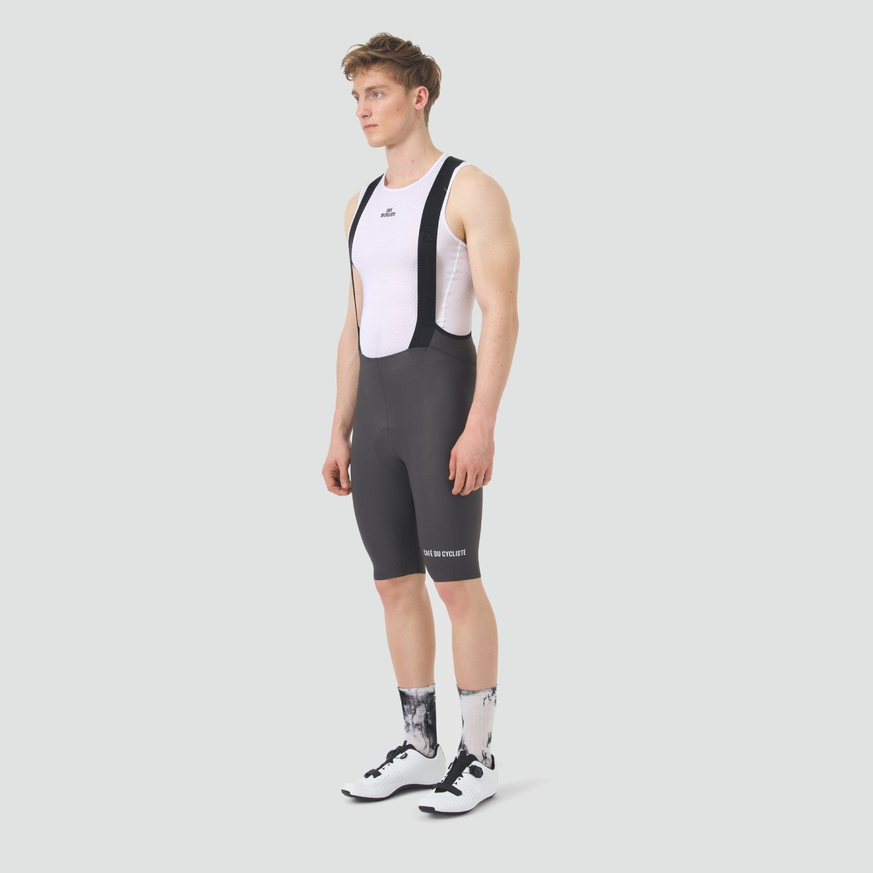 Café du Cycliste Marinette Bib Short - Anthracite – Le Club Café du Cycliste Marinette Bib Short - Anthracite – Le Club