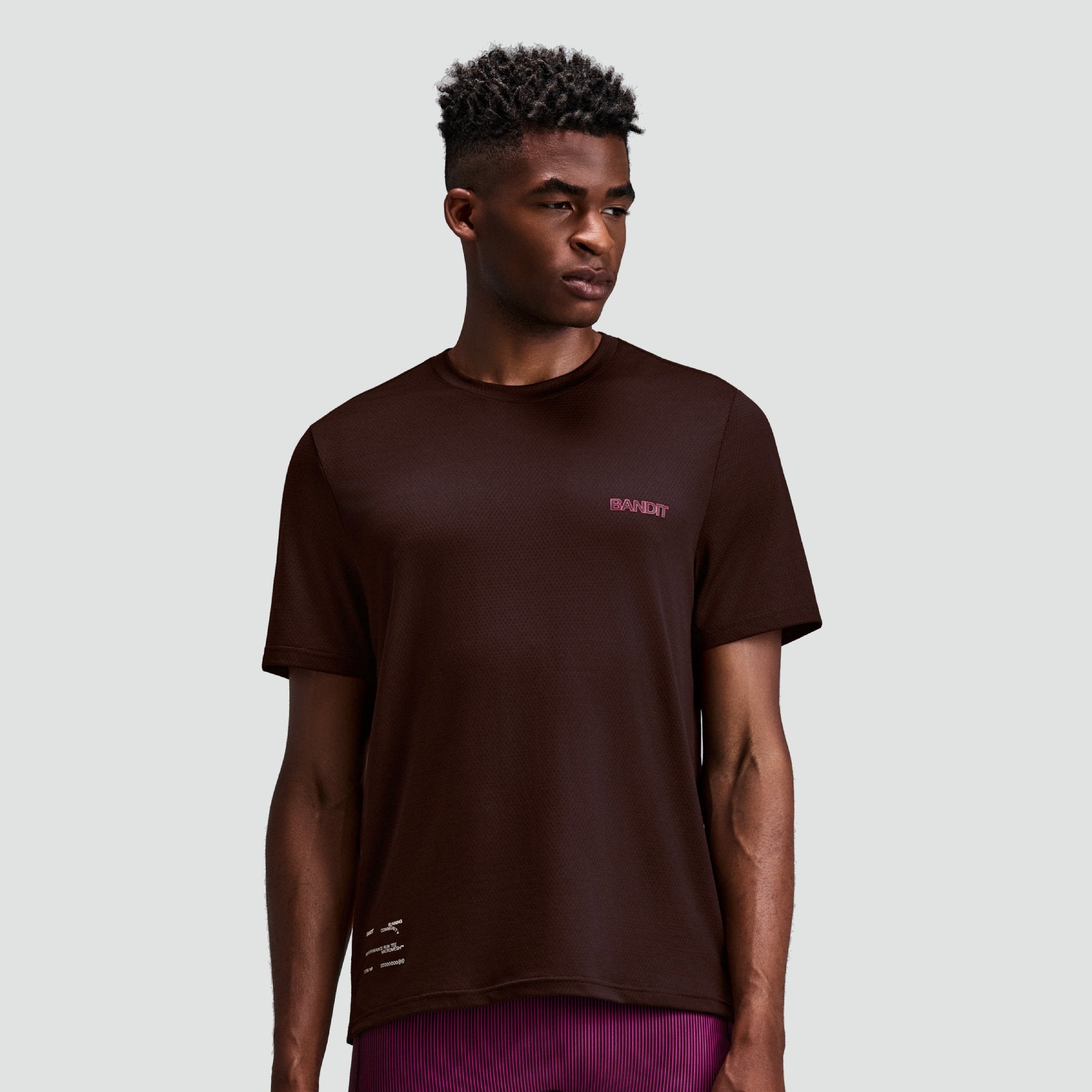 Bandit Micromesh™ Short Sleeve Run Tee - Espresso – Le Club