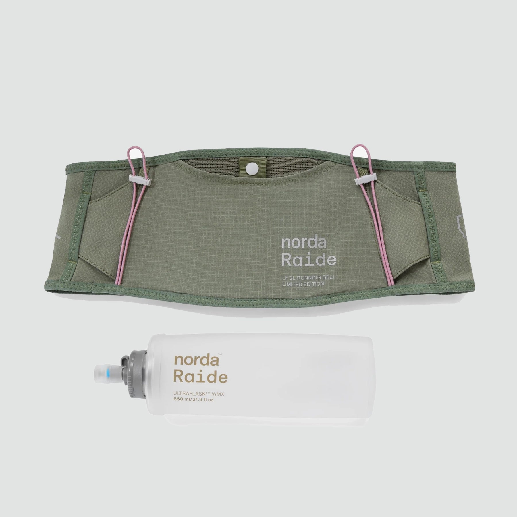 ウォーキング・ランニングウェア Norda x Raide LF 2L belt bottle norda LF 2L Running Belt - norda x Raide/Sage – Le Club