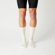 Chaussettes Légères En Soie Mérinos - Crème/Blanc