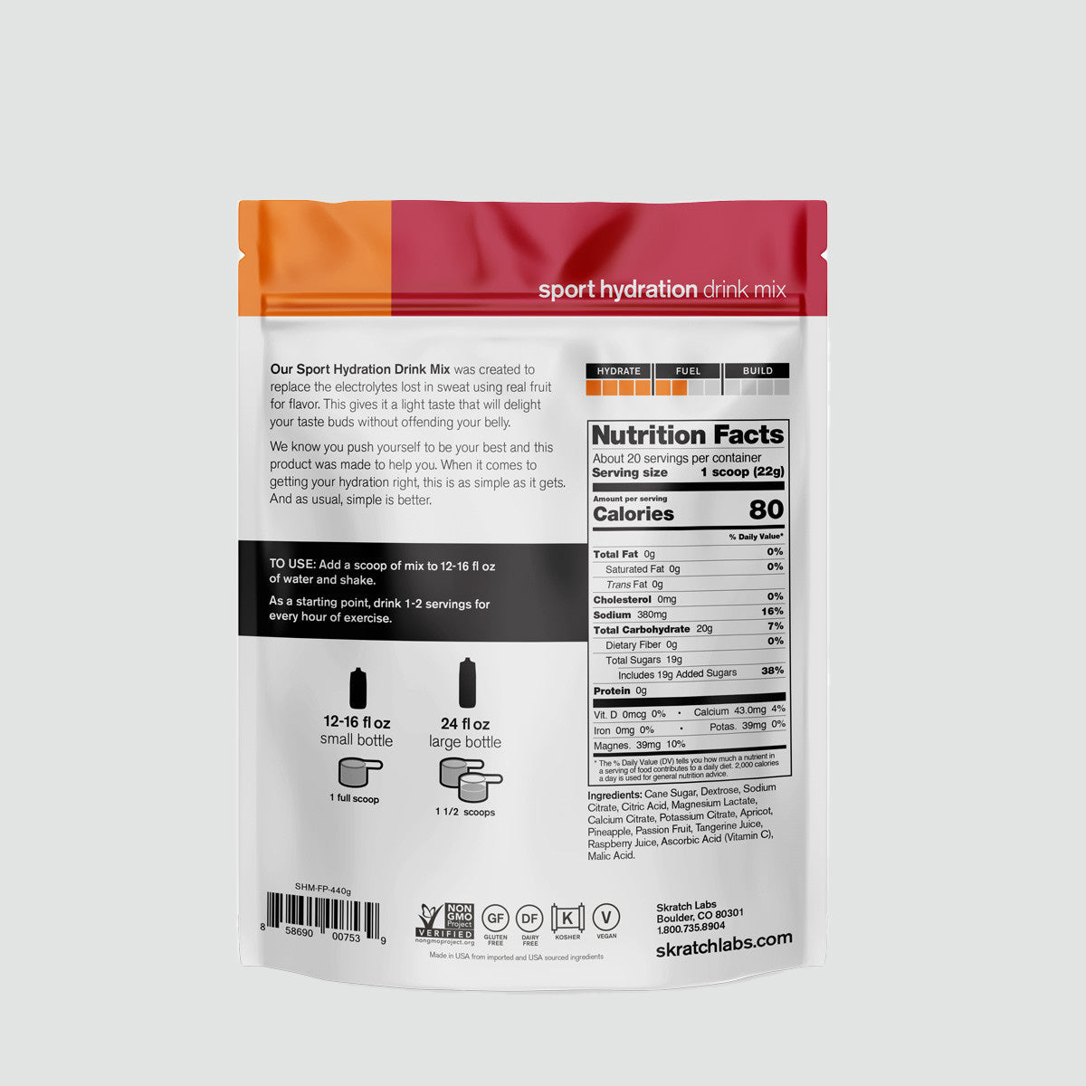 Sport Hydration Drink Mix - Fruit Punch