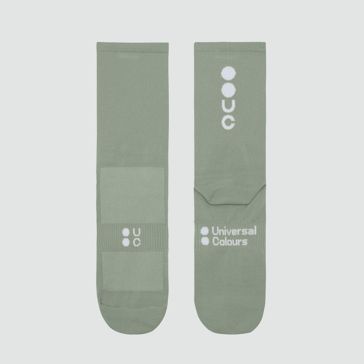 Universal Colours Mono Summer Socks - Sage Grey – Le Club