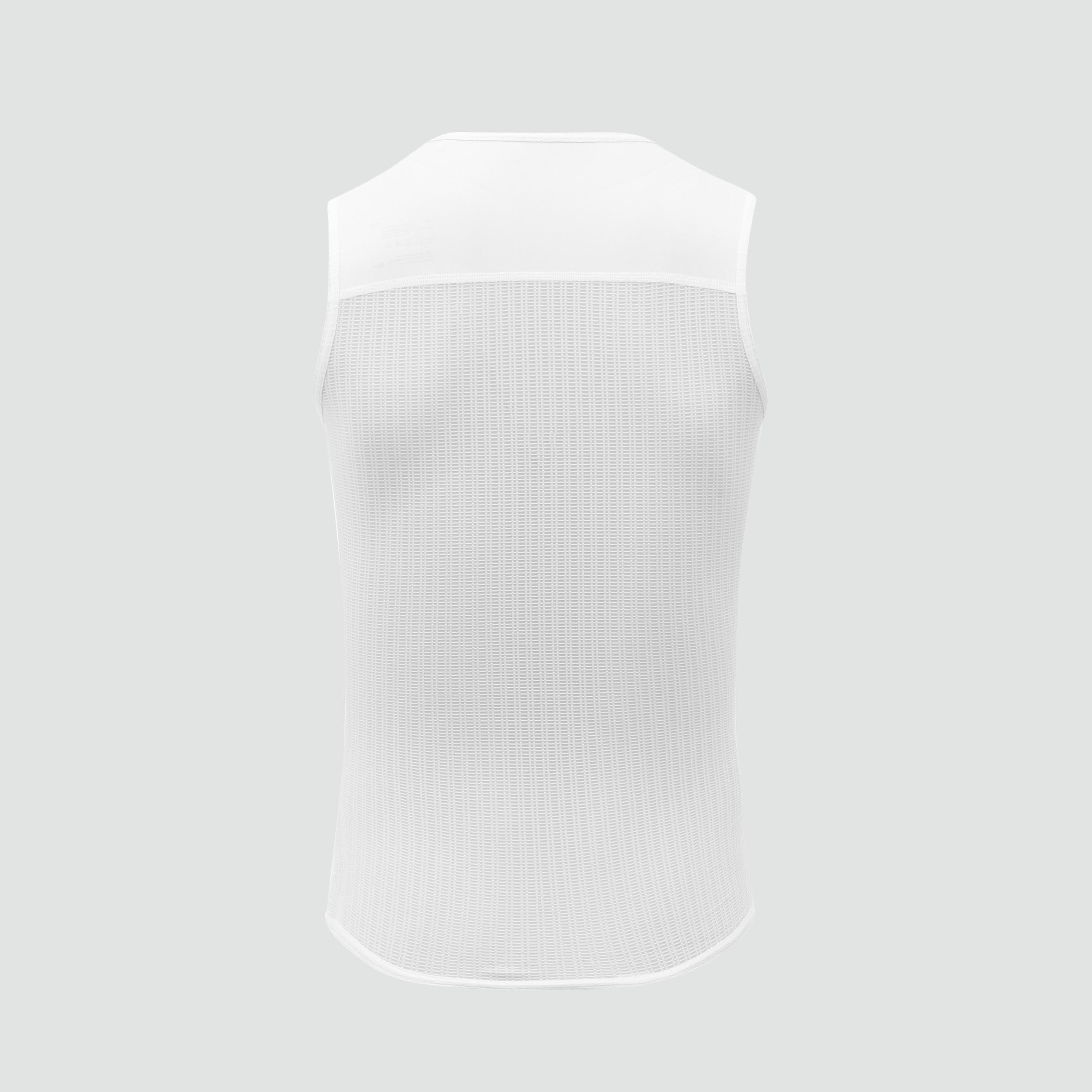 Universal Colours Mono Sleeveless Base Layer White Le Club