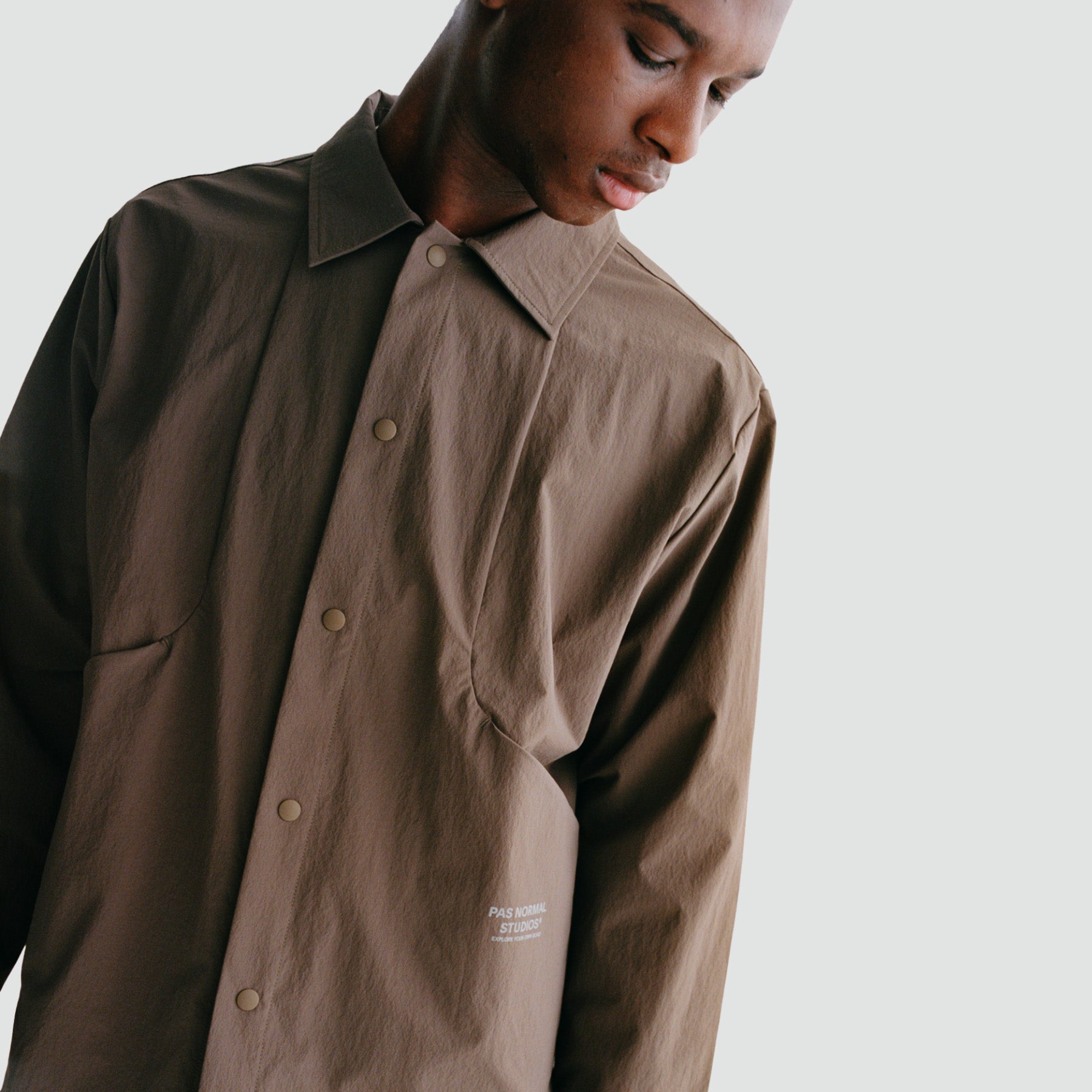 Off-Race Tech Overshirt - Ash Brown