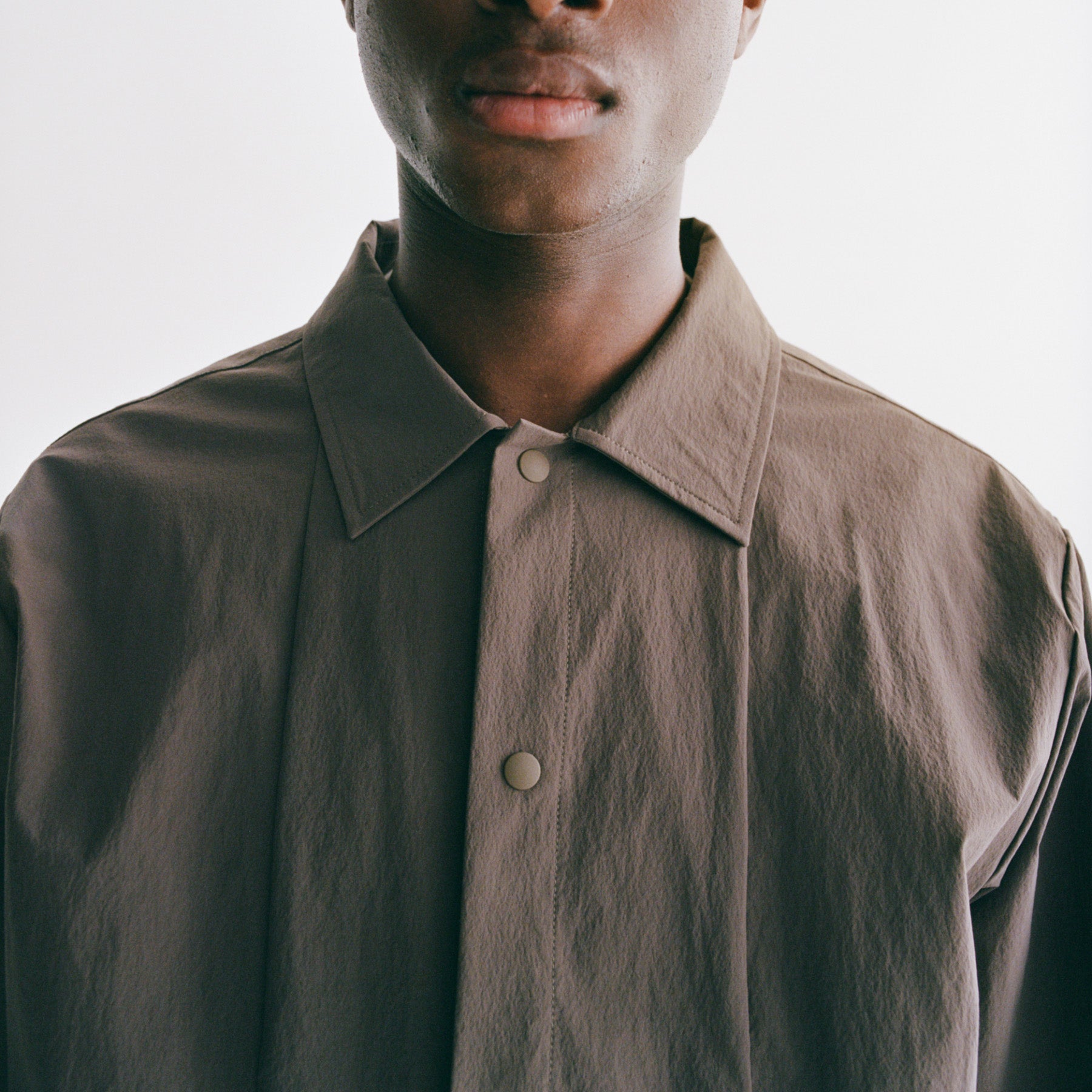 Off-Race Tech Overshirt - Ash Brown