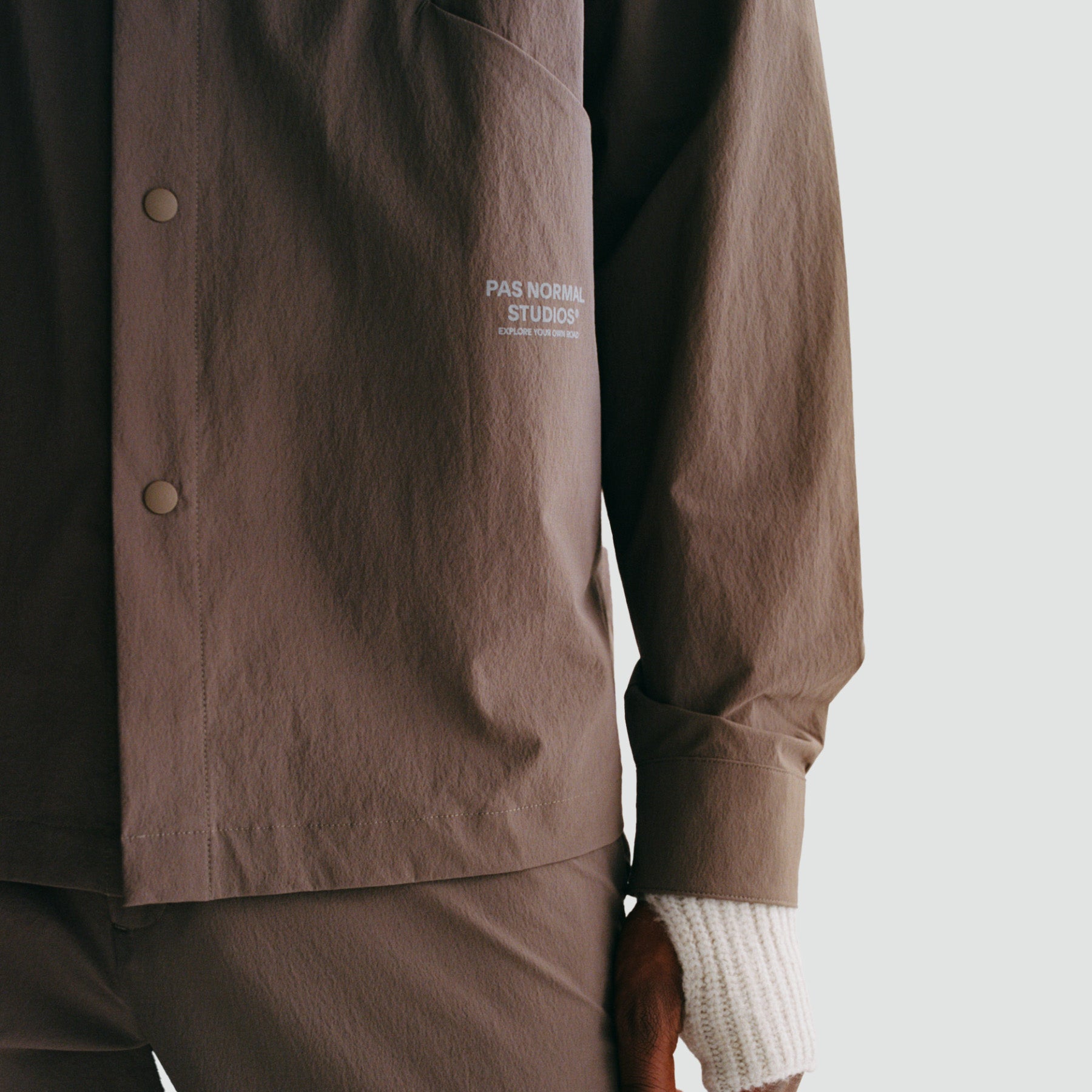 Off-Race Tech Overshirt - Ash Brown