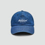 Melrose Washed Denim 6-Panel Hat - Blue