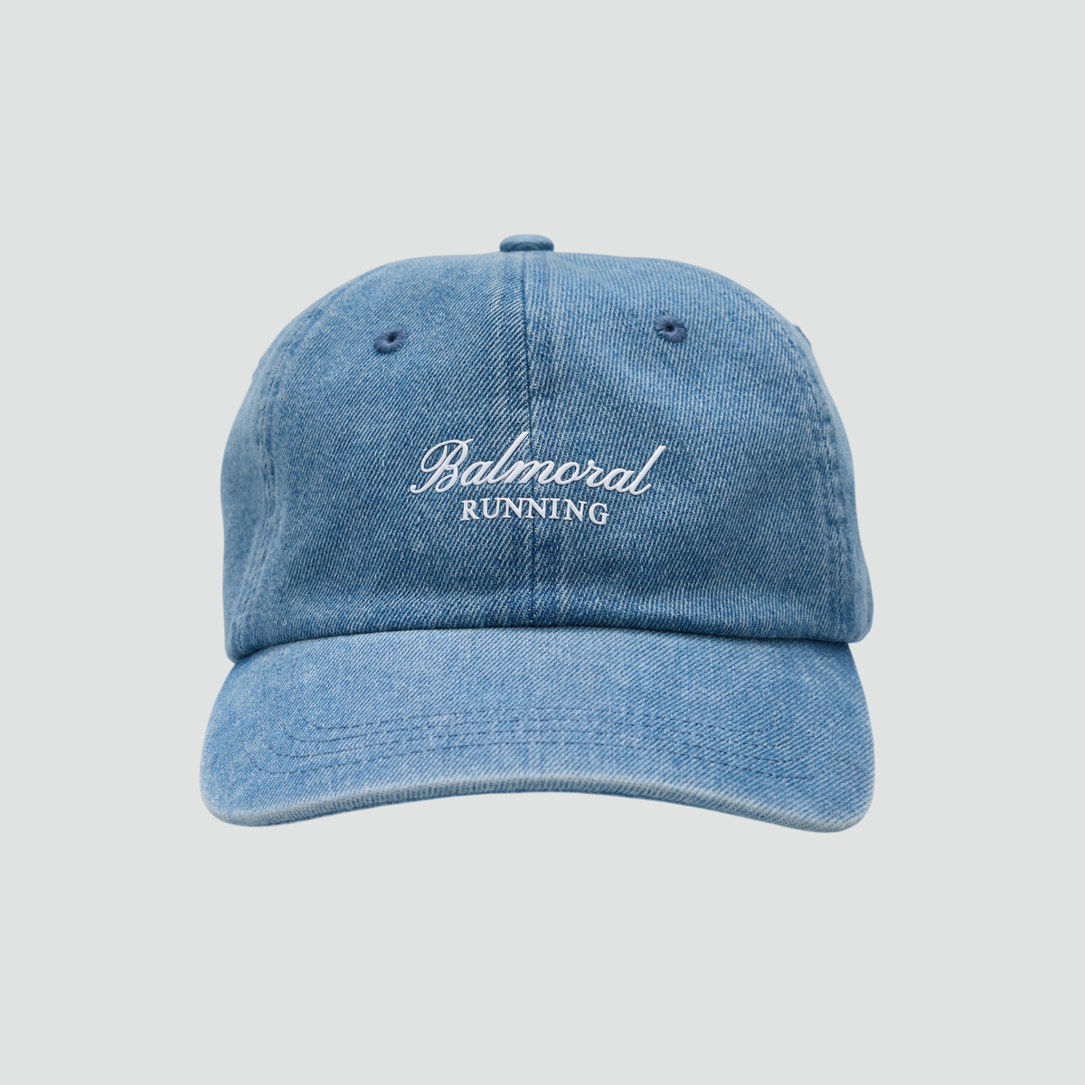 Melrose Washed Denim 6-Panel Hat - Black Denim