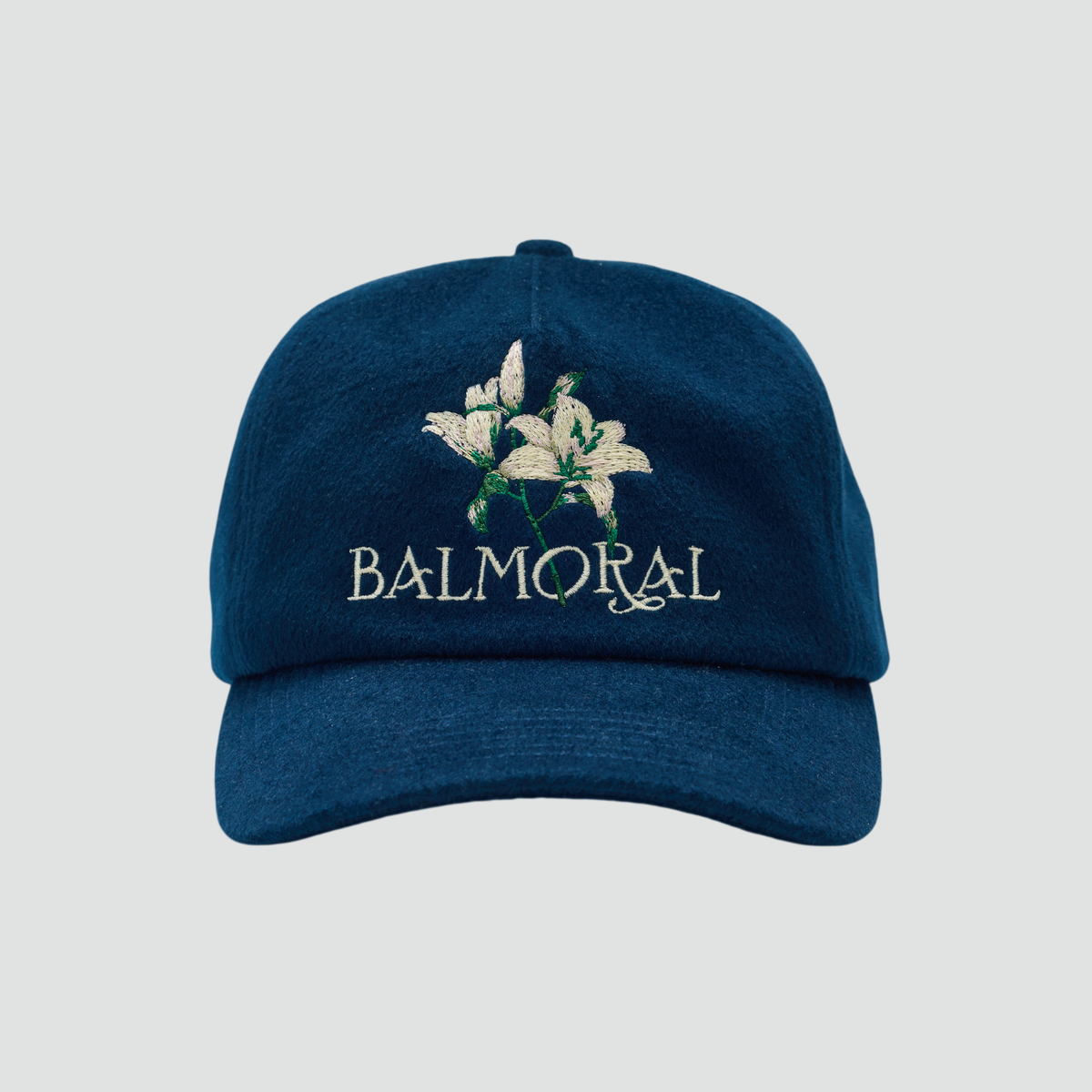 Lily Cashmere 5-Panel Hat - Navy