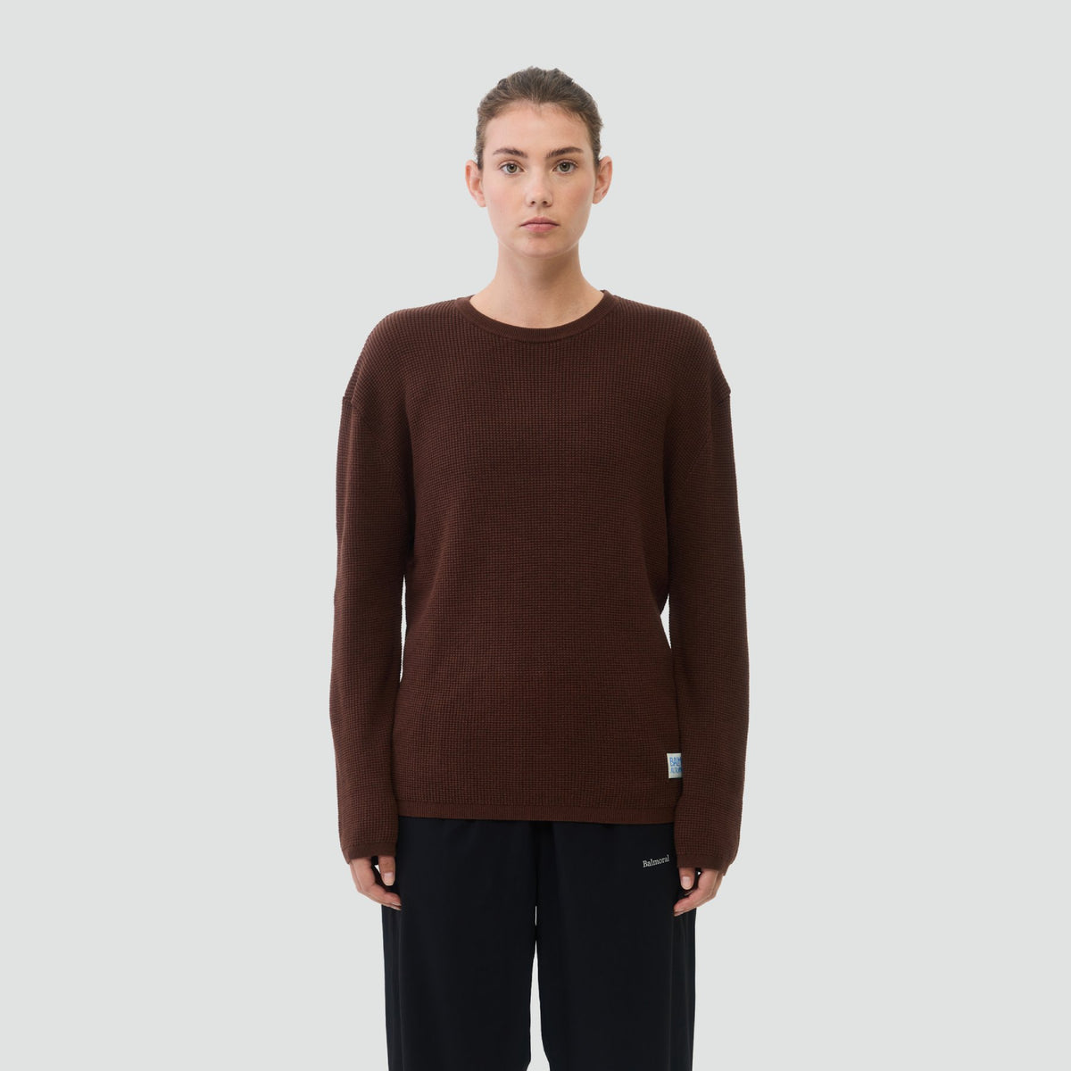 Victoria Waffle Longsleeve - Chocolate