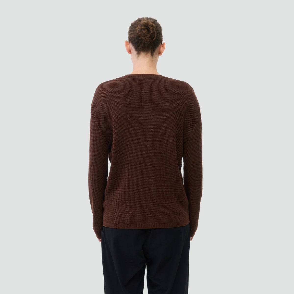 Victoria Waffle Longsleeve - Chocolate