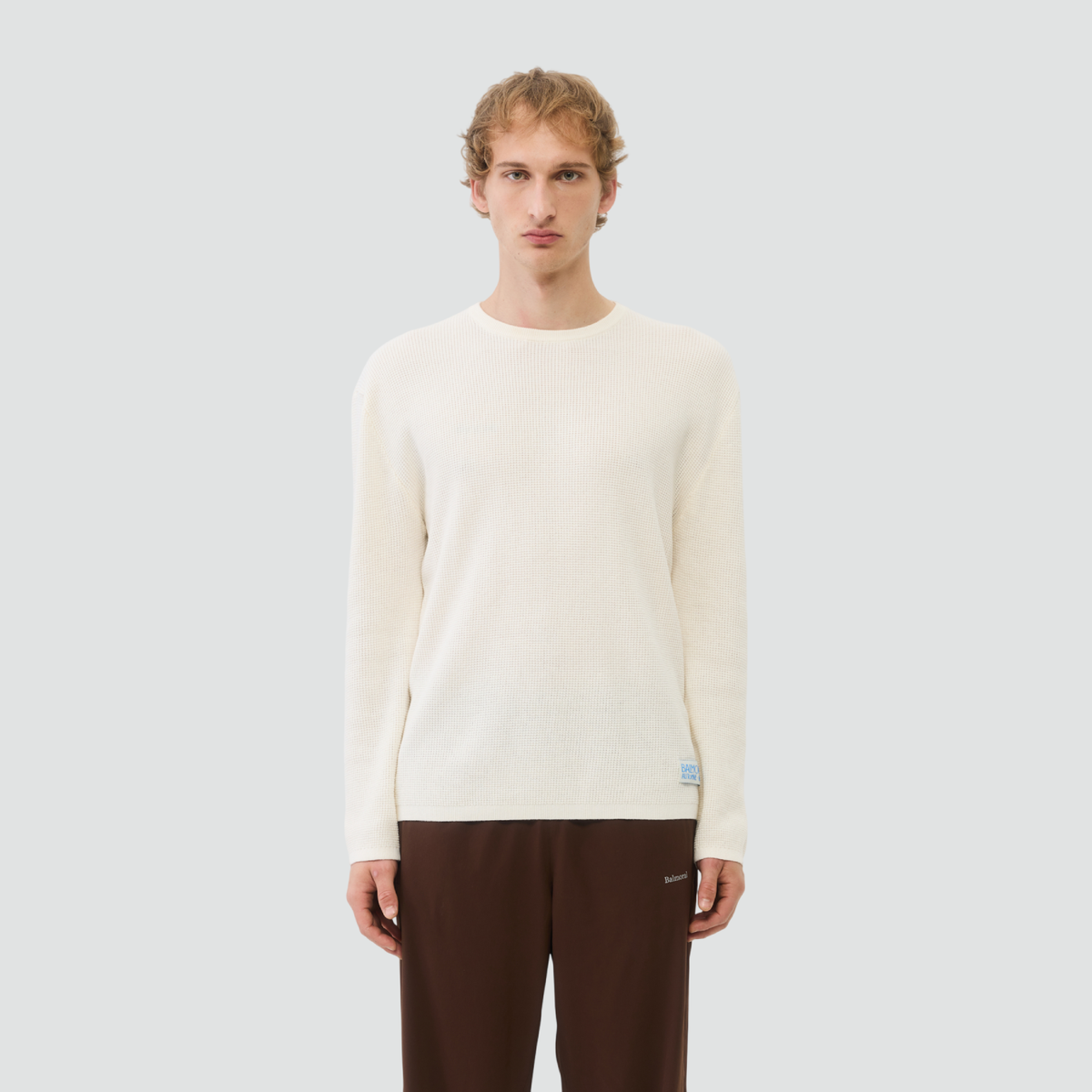 Victoria Waffle Longsleeve - Off-White