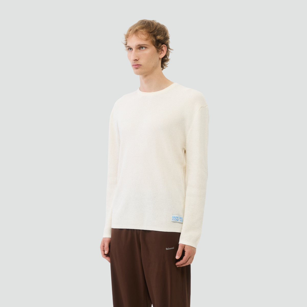 Victoria Waffle Longsleeve - Off-White