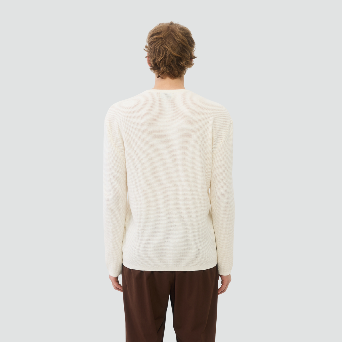 Victoria Waffle Longsleeve - Off-White