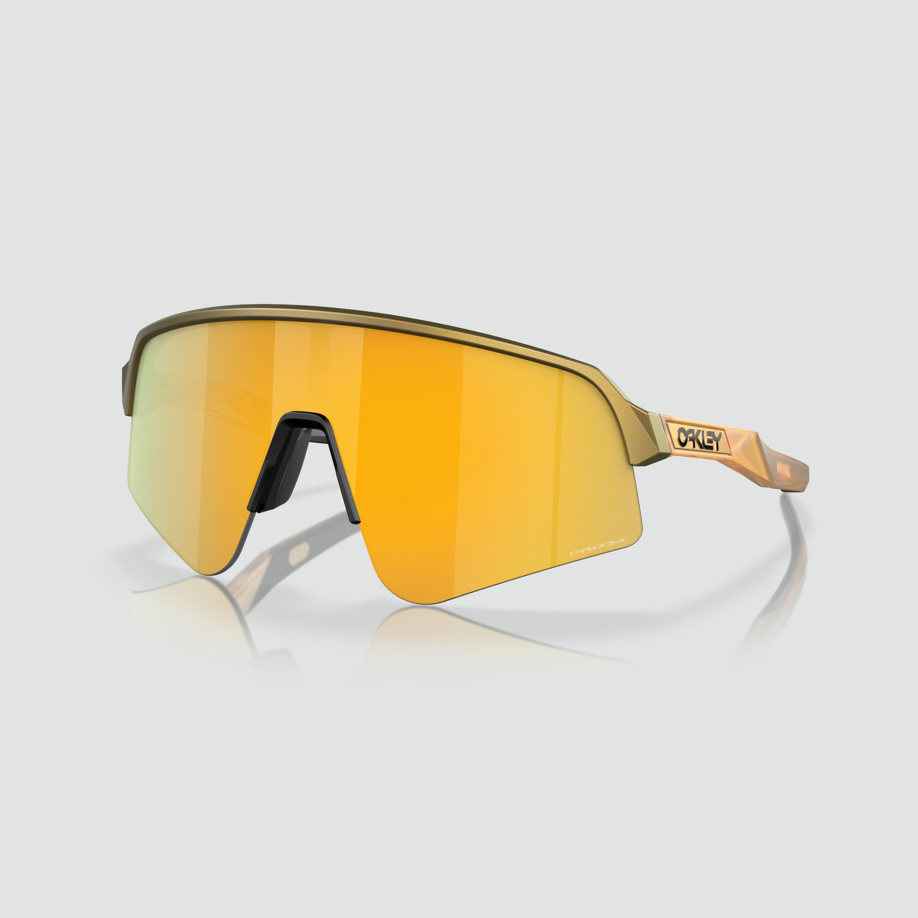 Sutro Lite Sweep Sunglasses - Brass Tax/Translucent Light Curry Prizm 24K Iridium