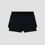 CoolGrid™ 2-in-1 Run Short - Black
