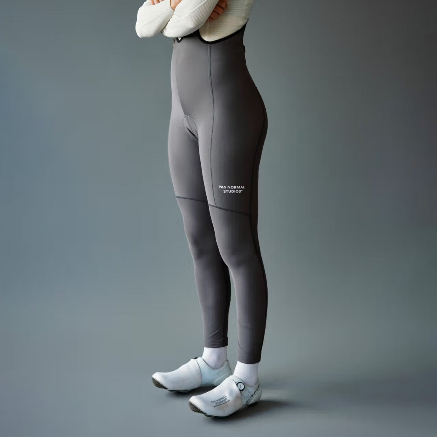Women&#39;s Essential Thermal Long Bibs - Stone Grey