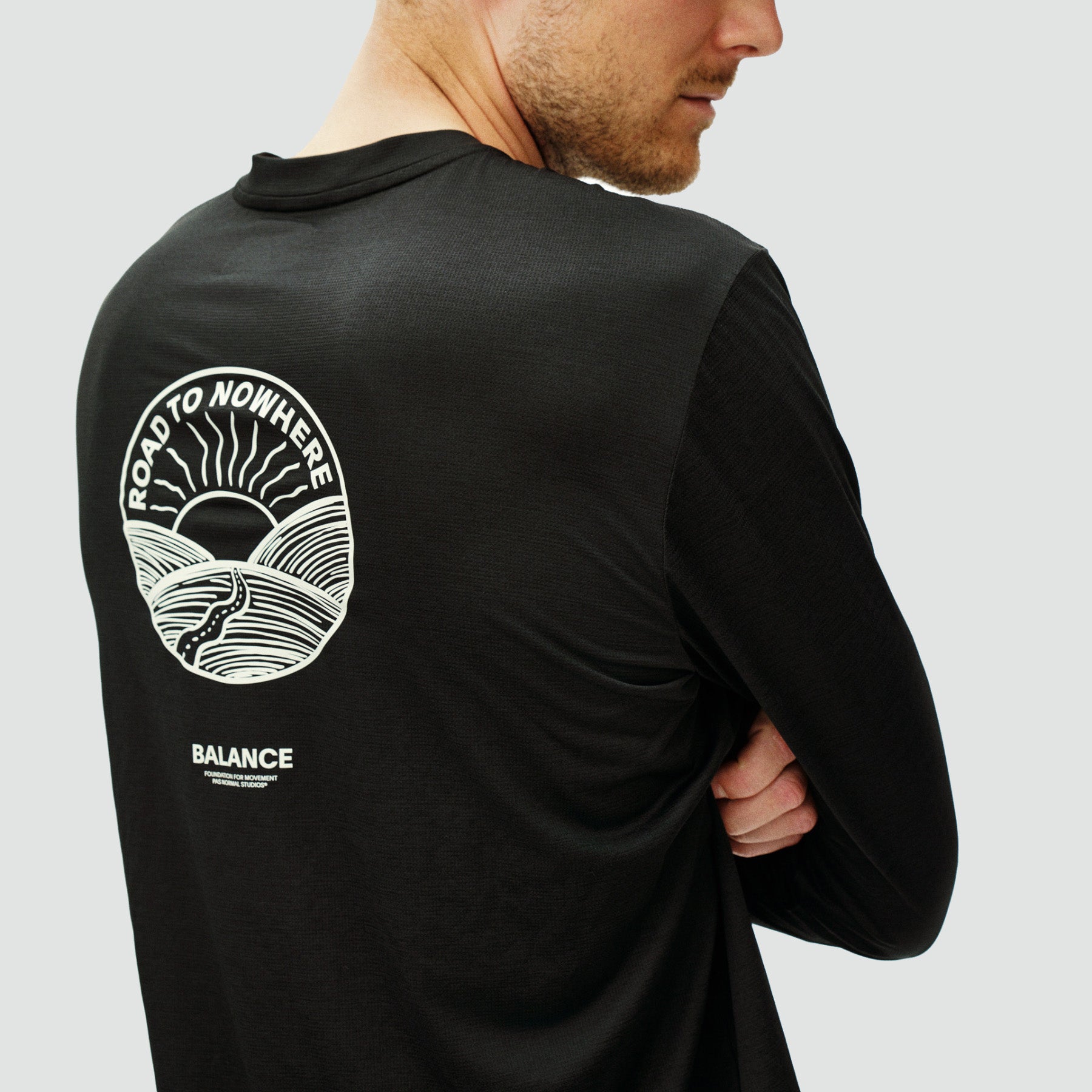 Balance Long Sleeve T-Shirt - Black