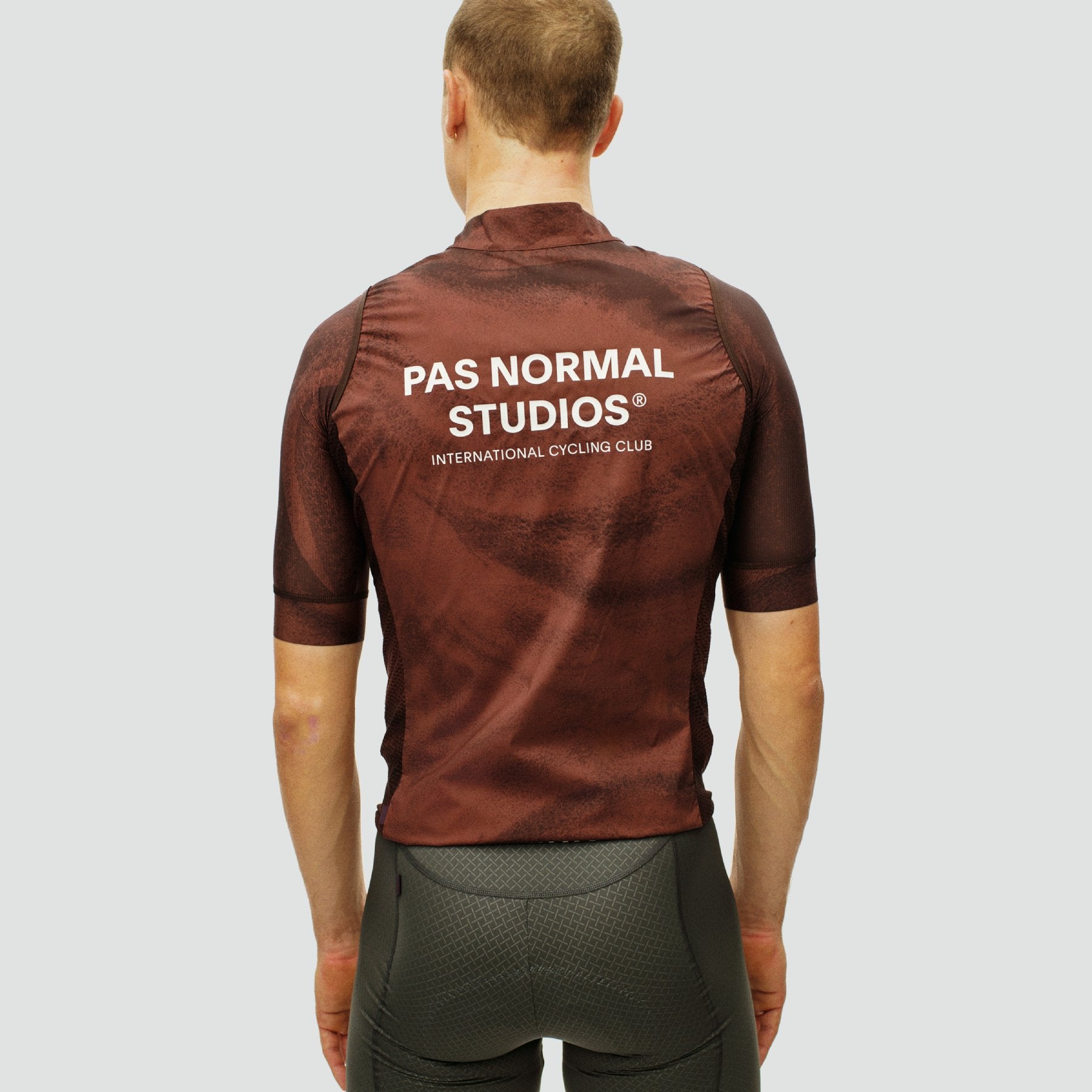 Mechanism Stow Away Gilet - AOP Light Brown