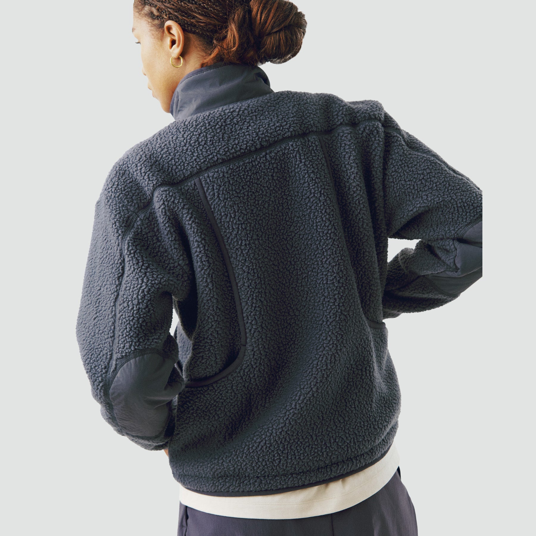 Off-Race Pile Fleece Jacket - Steel