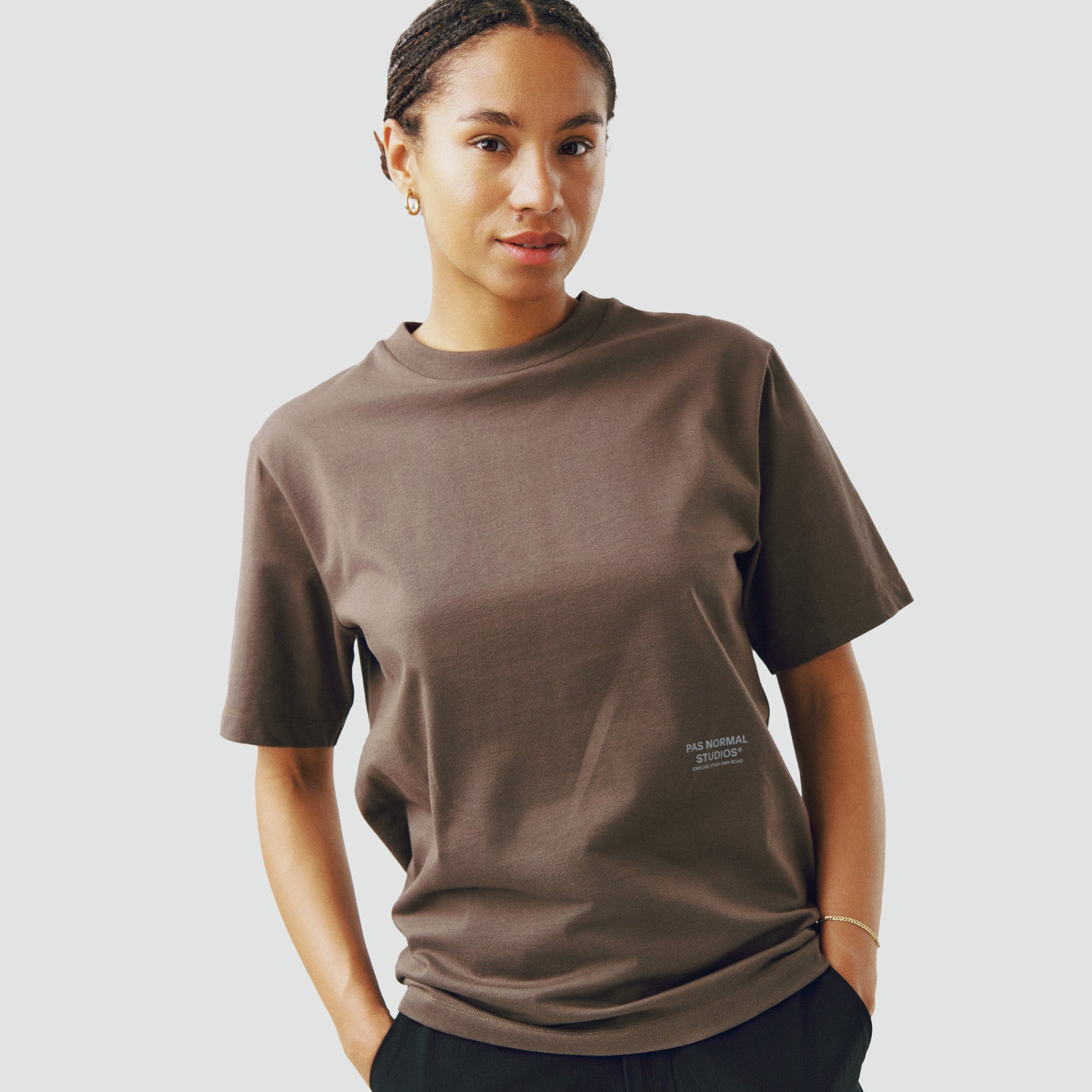 Off-Race T-Shirt - Ash Brown