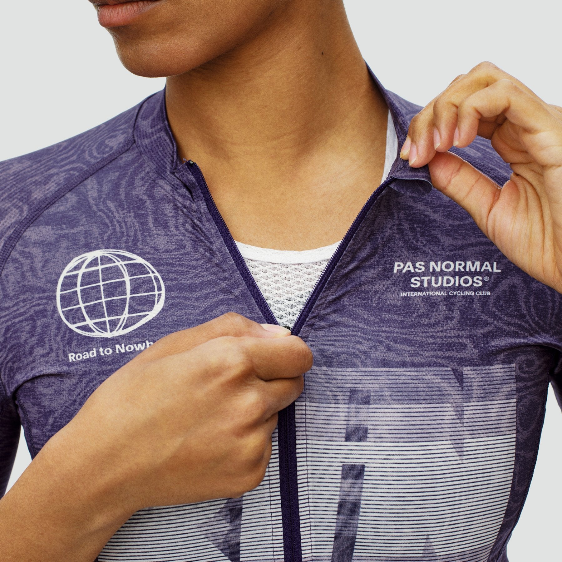 Women's Mechanism Logo Jersey - AOP RTN Dark Purple