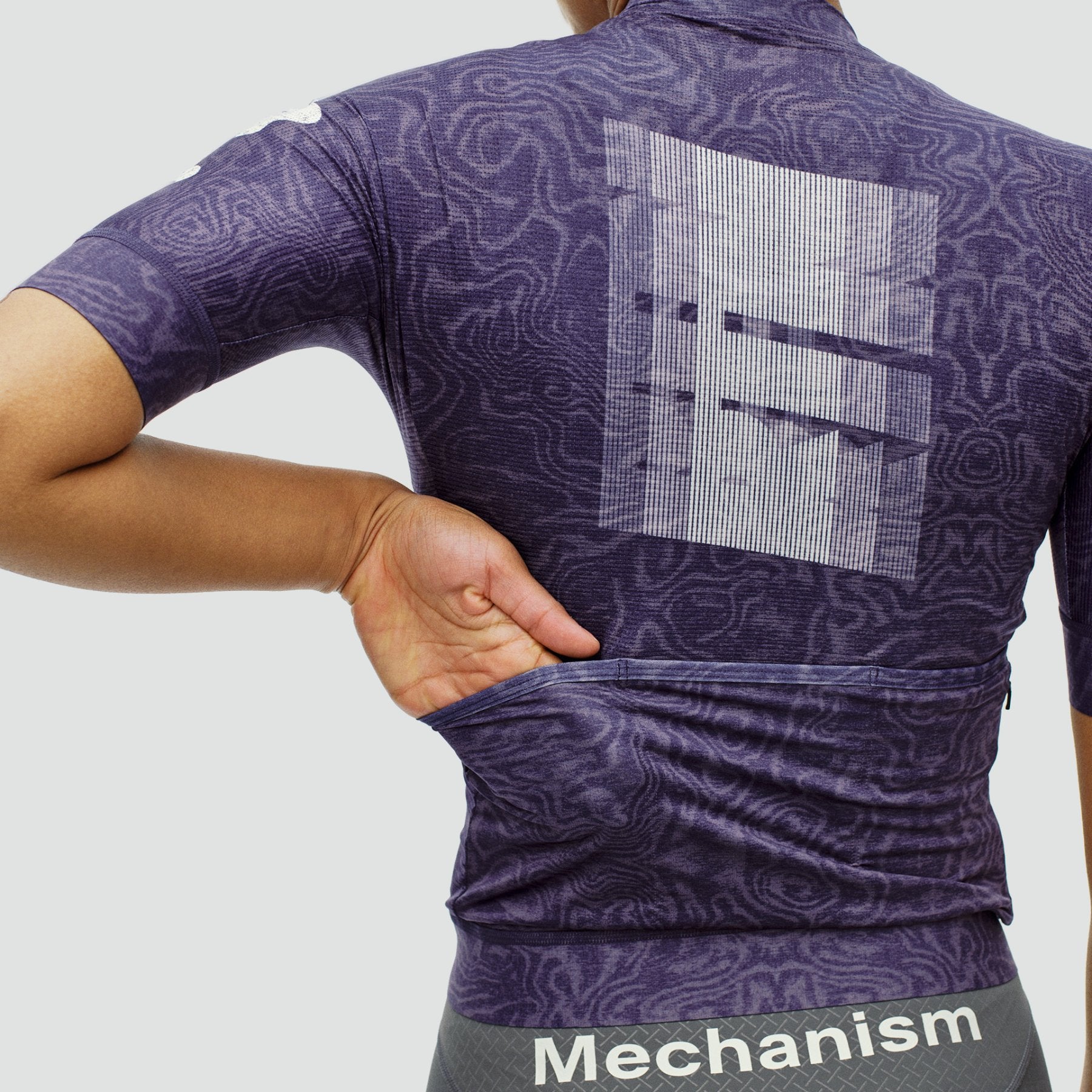 Women's Mechanism Logo Jersey - AOP RTN Dark Purple