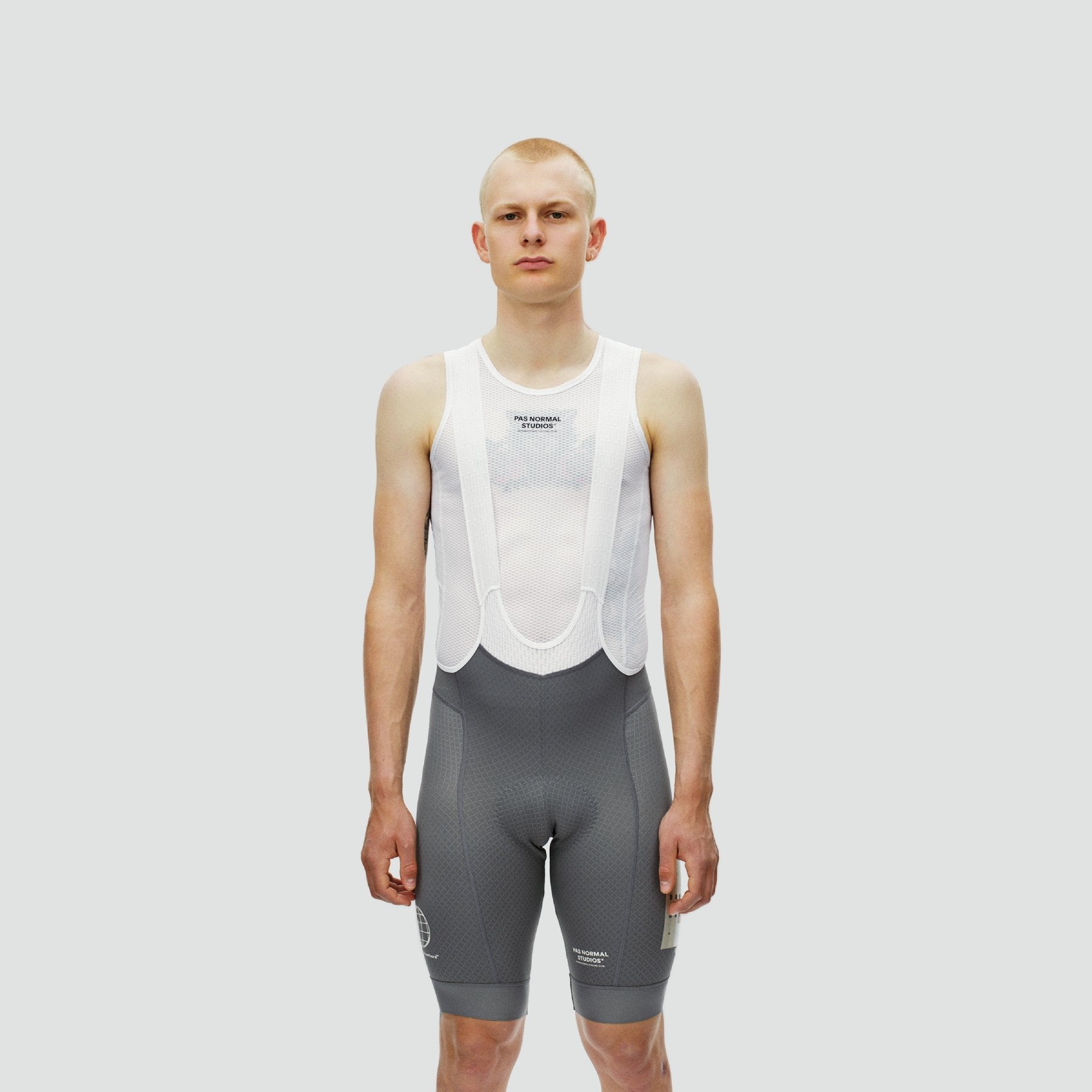 Pas Normal Studios Mechanism Logo Bibs - Medium Grey – Le Club