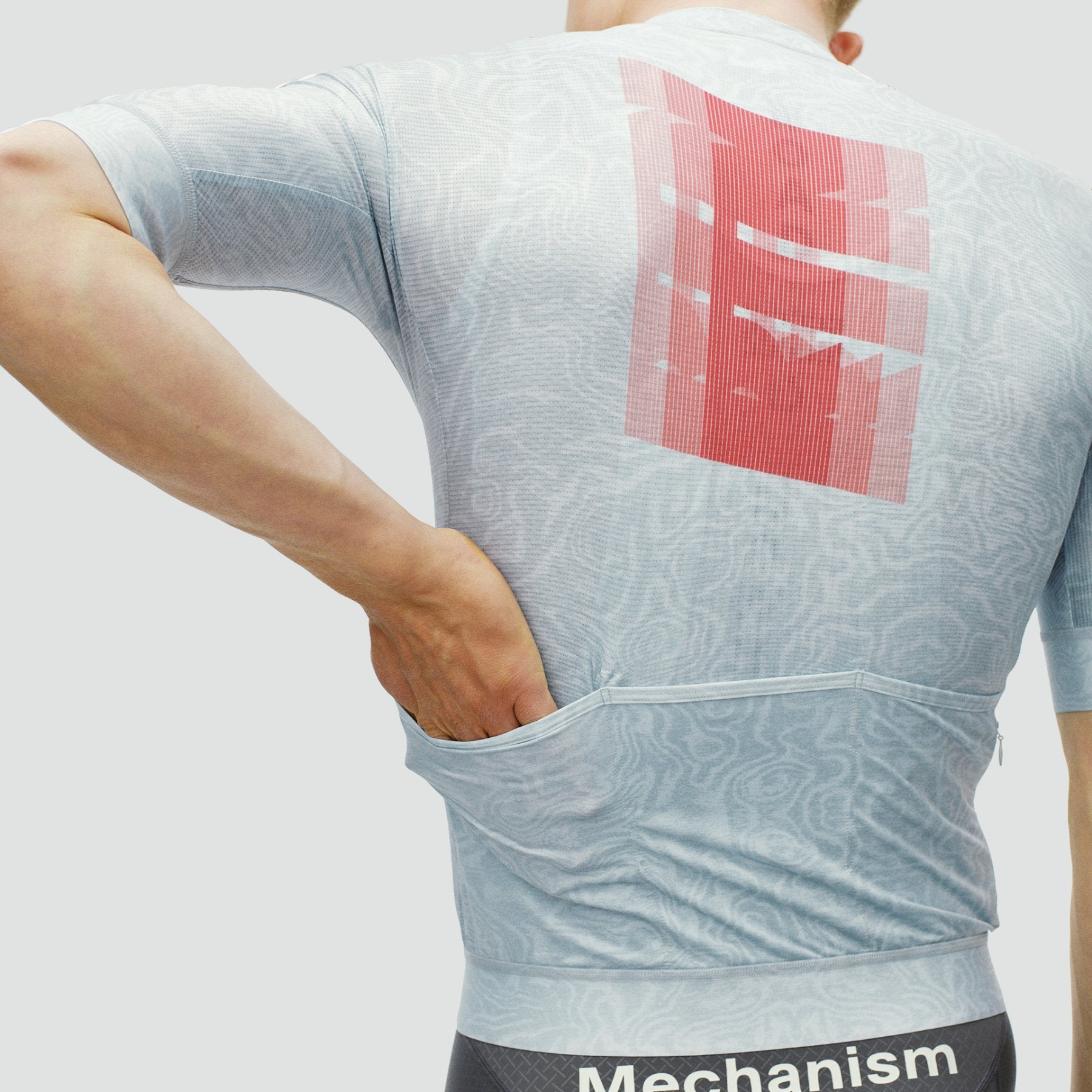 Mechanism Logo Jersey - AOP RTN Light Aqua