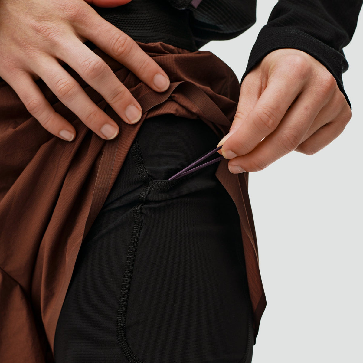 Balance 2-in-1 Shorts - Maroon Brown