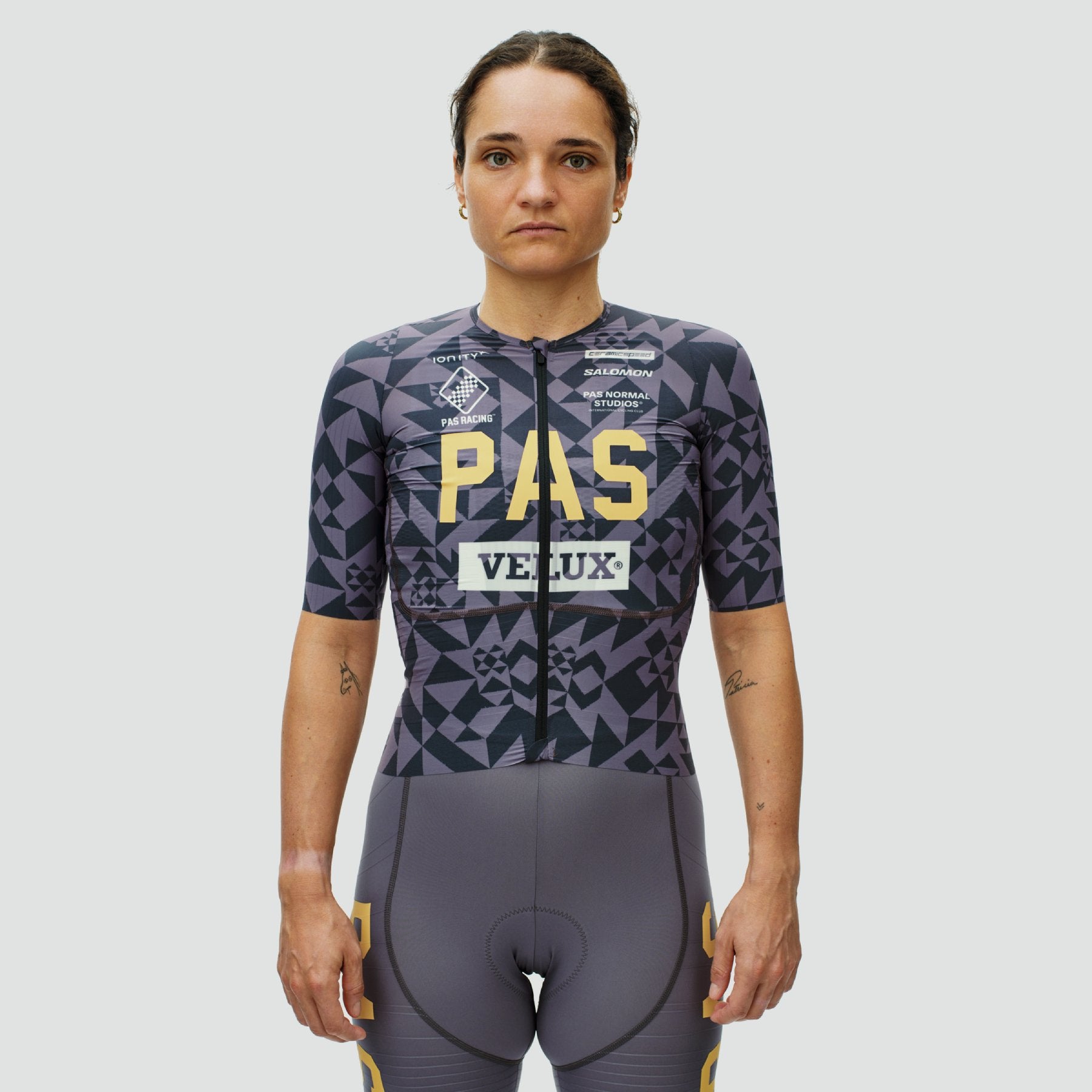 Women's PAS Racing Mechanism Pro Jersey - AOP Origami Grey