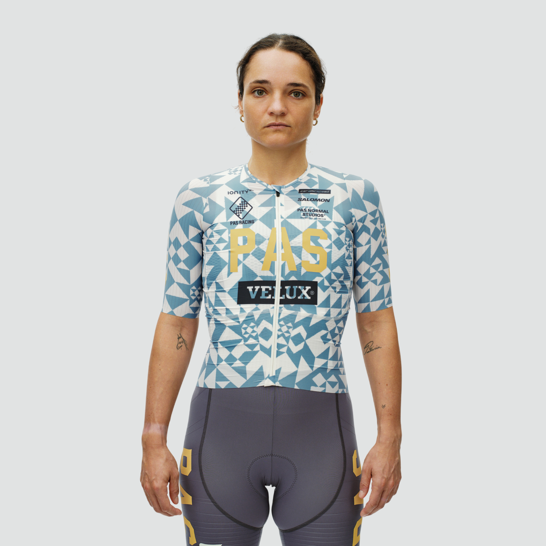 Women's PAS Racing Mechanism Pro Jersey - AOP Origami Light Blue