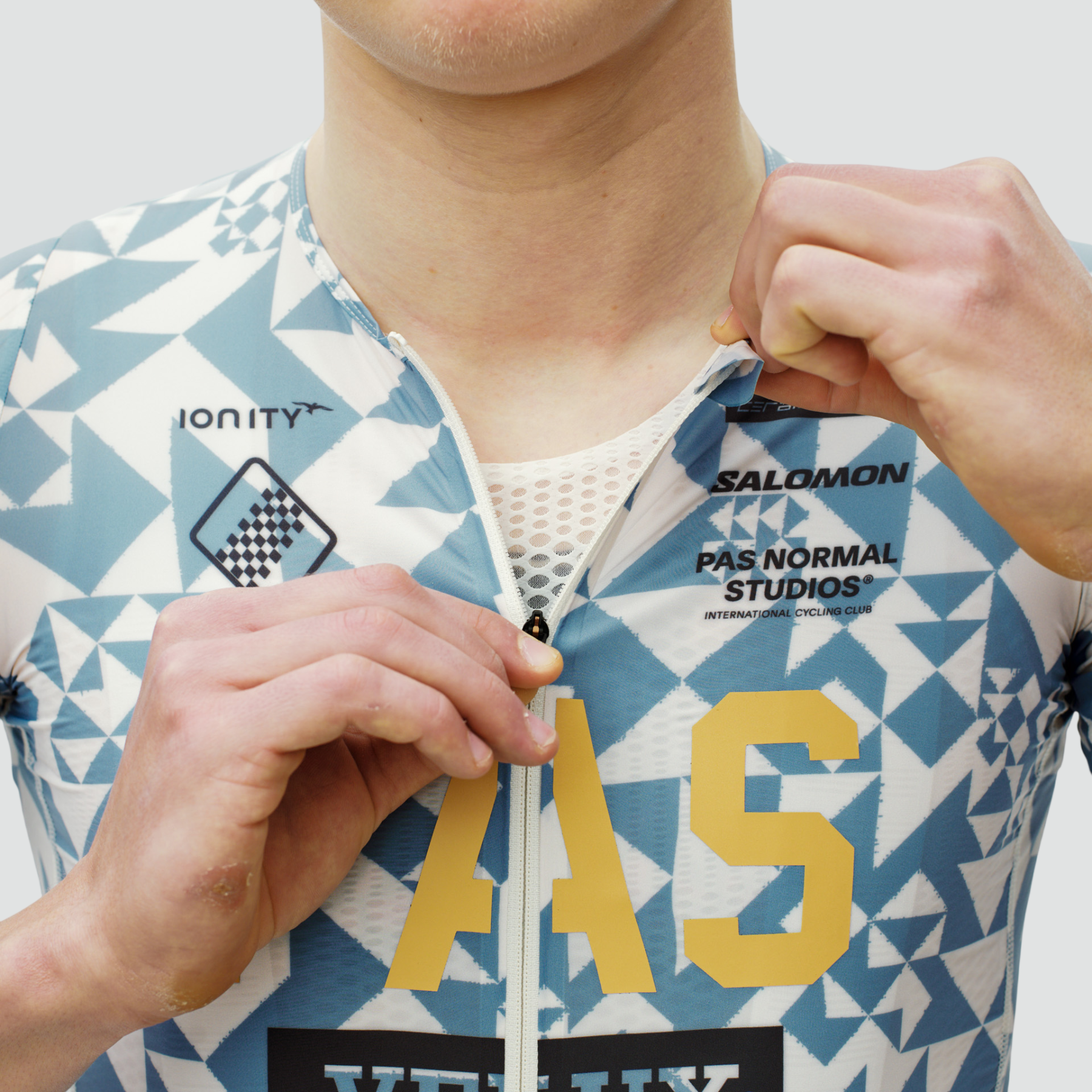 PAS Racing Mechanism Pro Jersey - AOP Origami Light Blue
