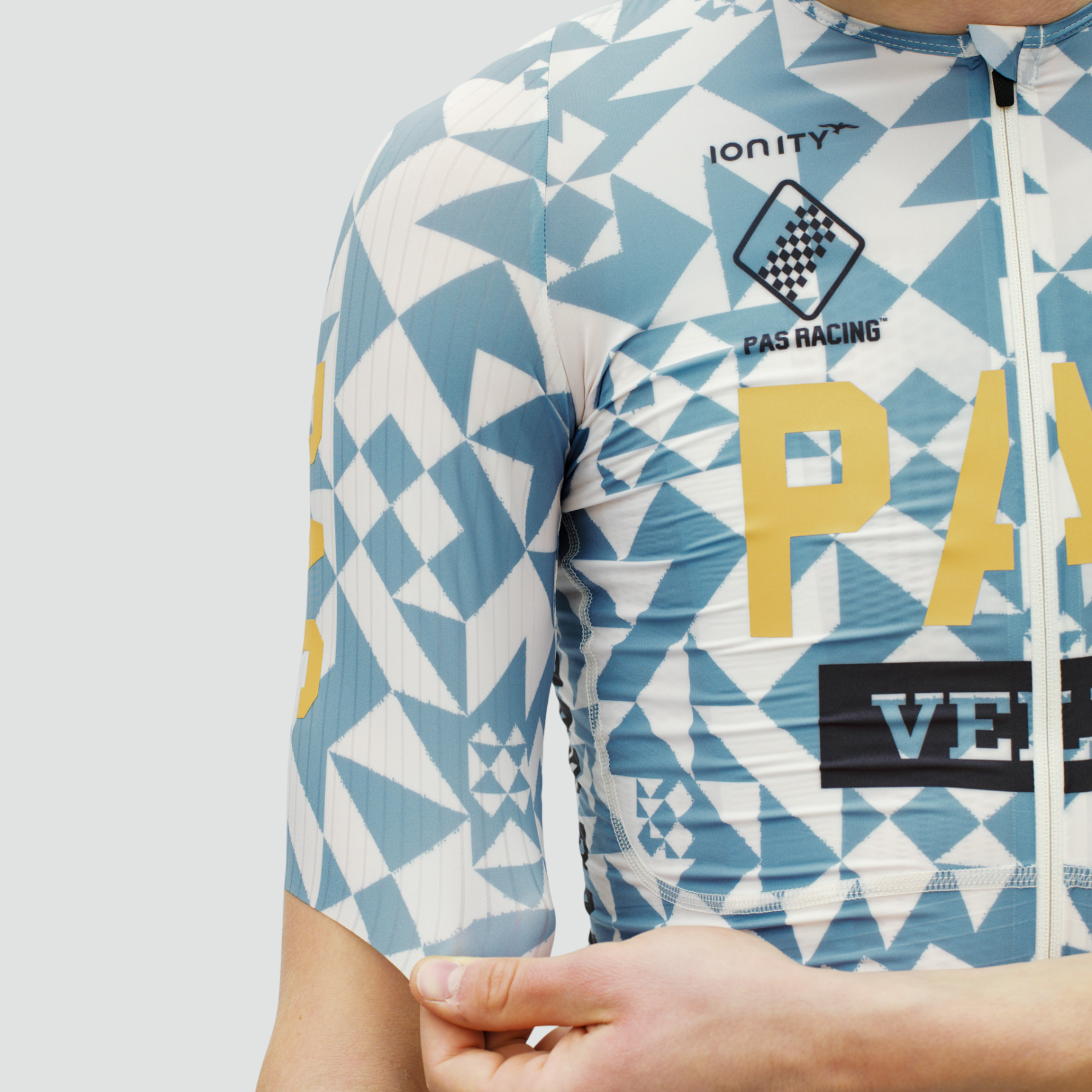 PAS Racing Mechanism Pro Jersey - AOP Origami Light Blue