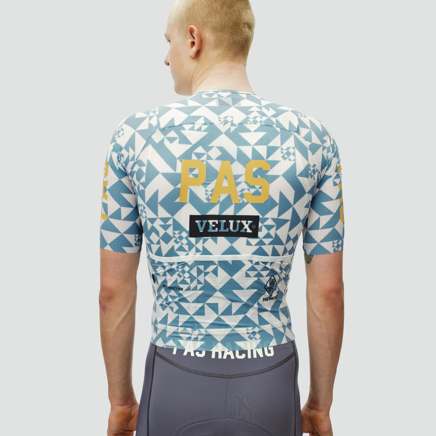 PAS Racing Mechanism Pro Jersey - AOP Origami Light Blue