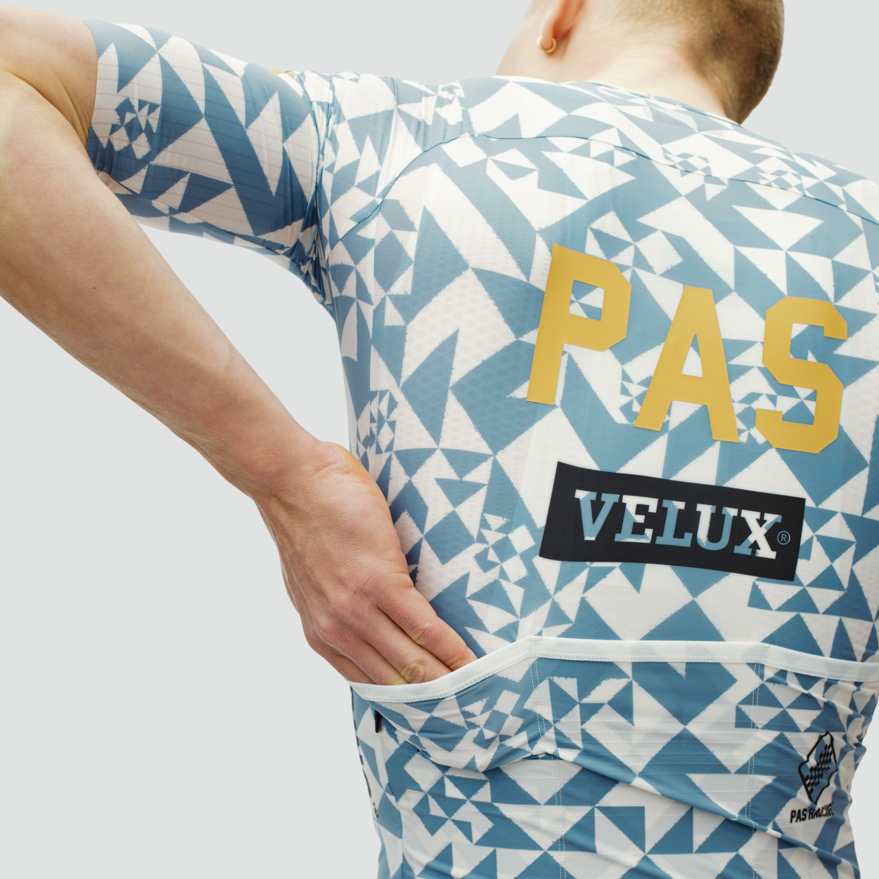 PAS Racing Mechanism Pro Jersey - AOP Origami Light Blue