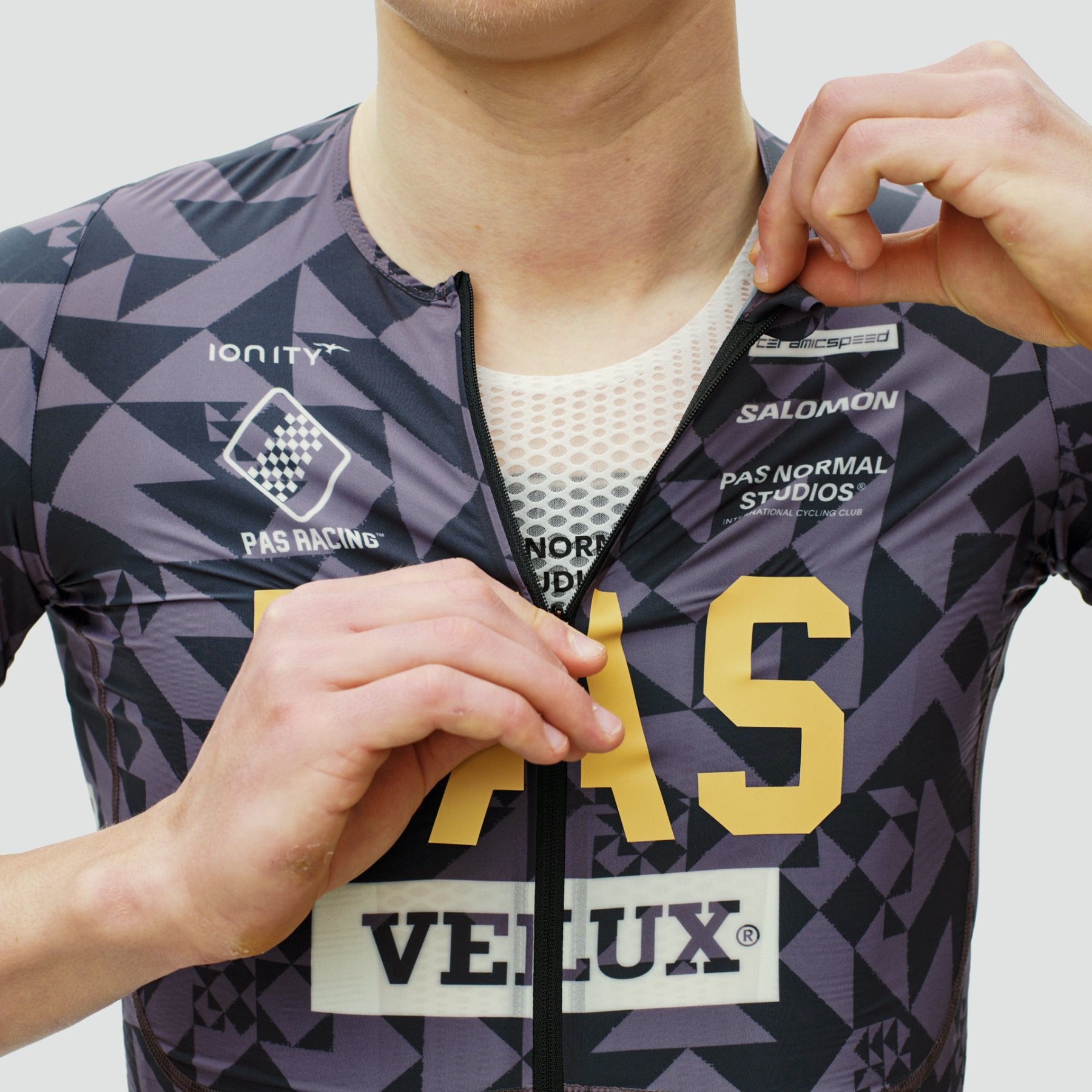 PAS Racing Mechanism Pro Jersey - AOP Origami Grey