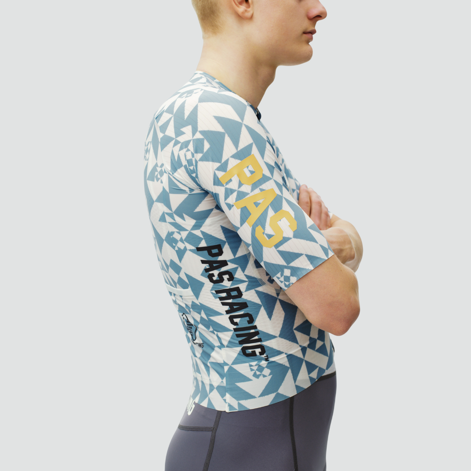 PAS Racing Mechanism Pro Jersey - AOP Origami Light Blue