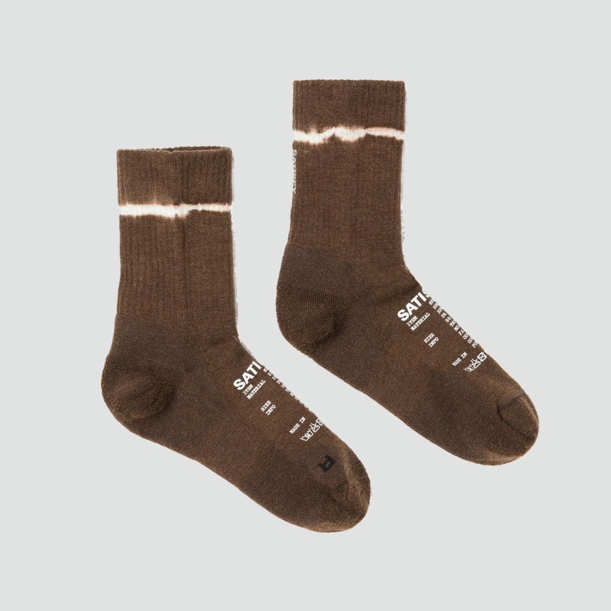 Merino Nylon Tube Socks -  Tie dye Rocky Road