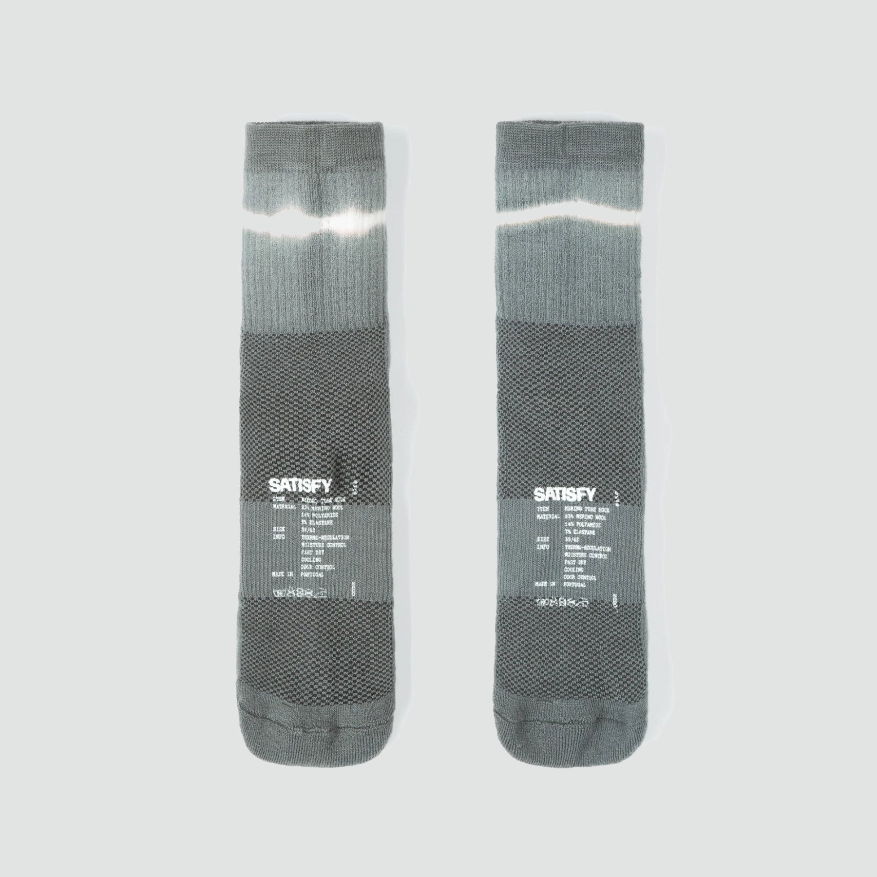 Merino Tube Socks - Agave Green Tie-Dye