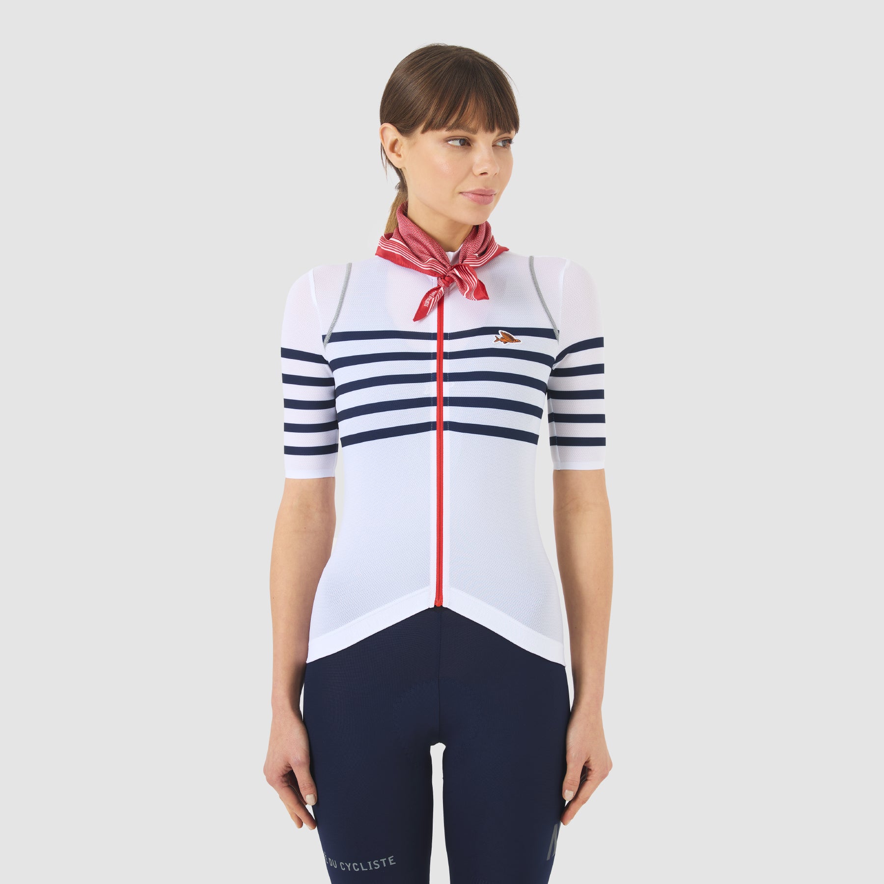 Café du Cycliste Women's Mona Jersey - White Classic – Le Club