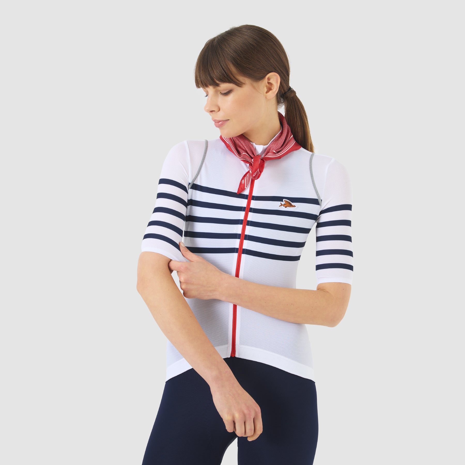 Café du Cycliste Women's Mona Jersey - White Classic – Le Club