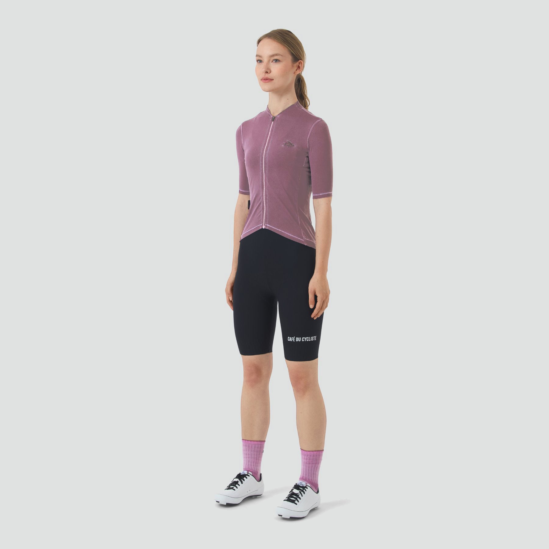 Café du Cycliste Women's Laurette Jersey - Cold Dye Mineral Pink