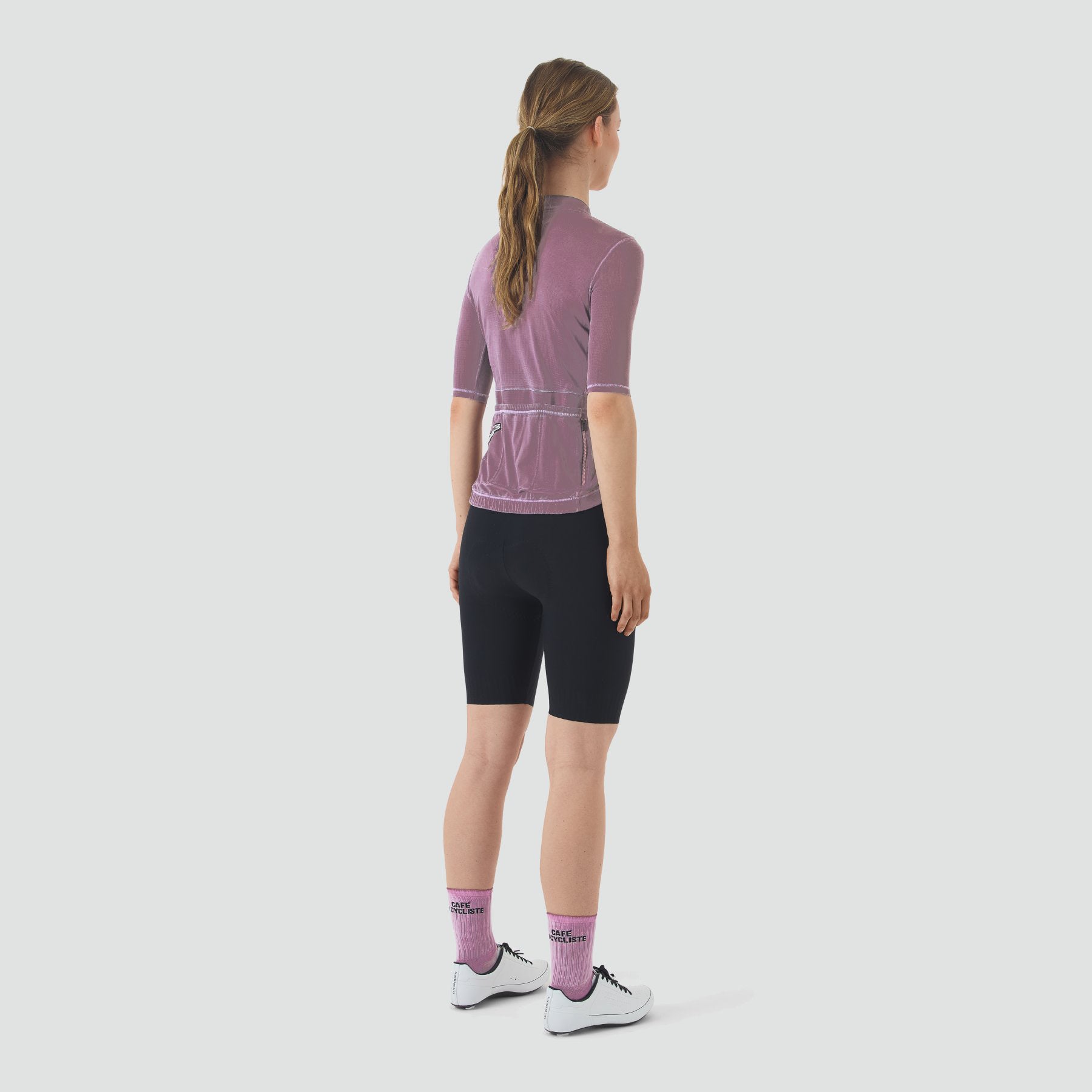Café du Cycliste Women's Laurette Jersey - Cold Dye Mineral Pink