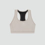 Brassière de Course Vanisher™ Reverso™ à Encolure Dégagée Femme - Noir / Plâtre