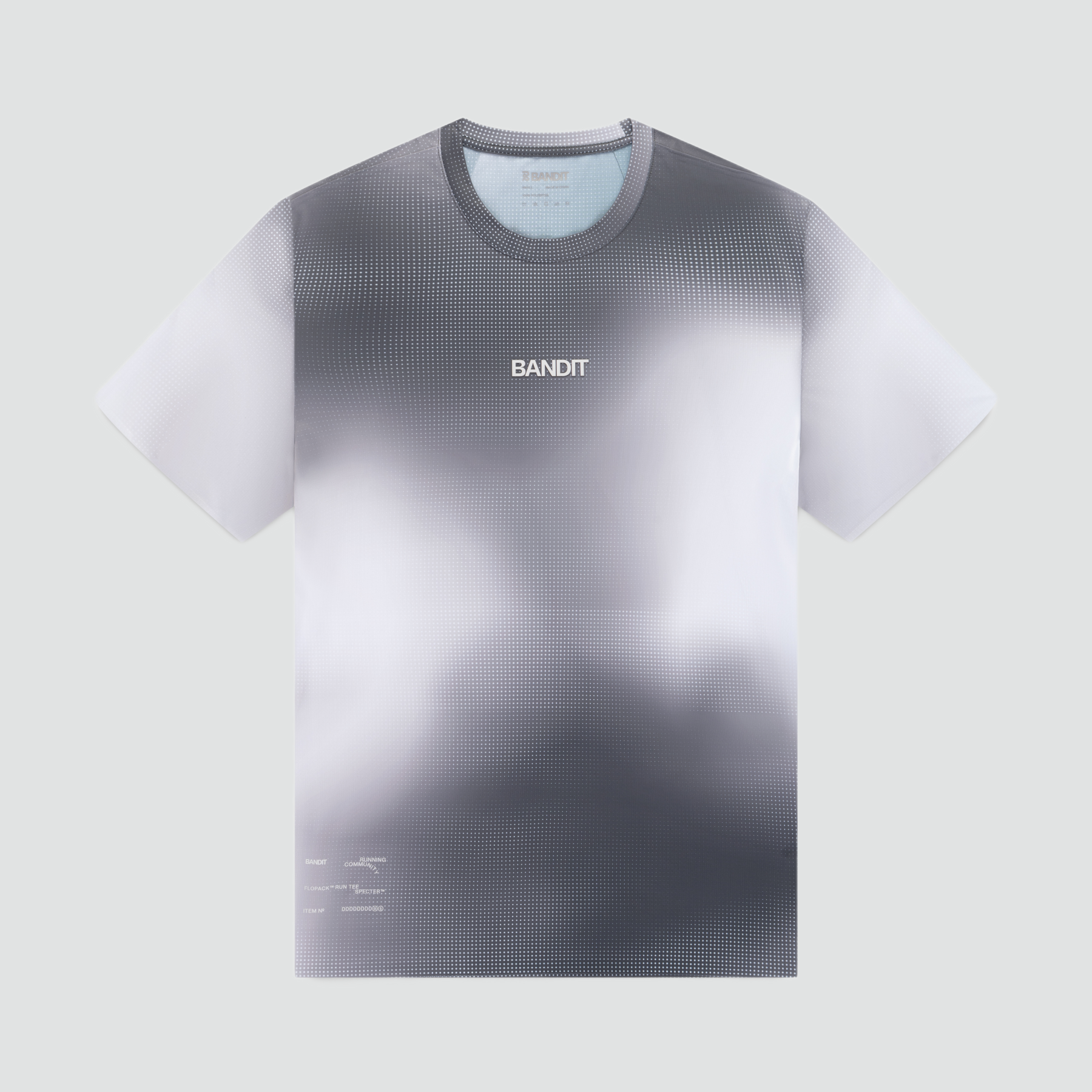 T-shirt Specter™ avec Flopack™ - Motif Micro Geo Gradient - Ardoise / Plâtre